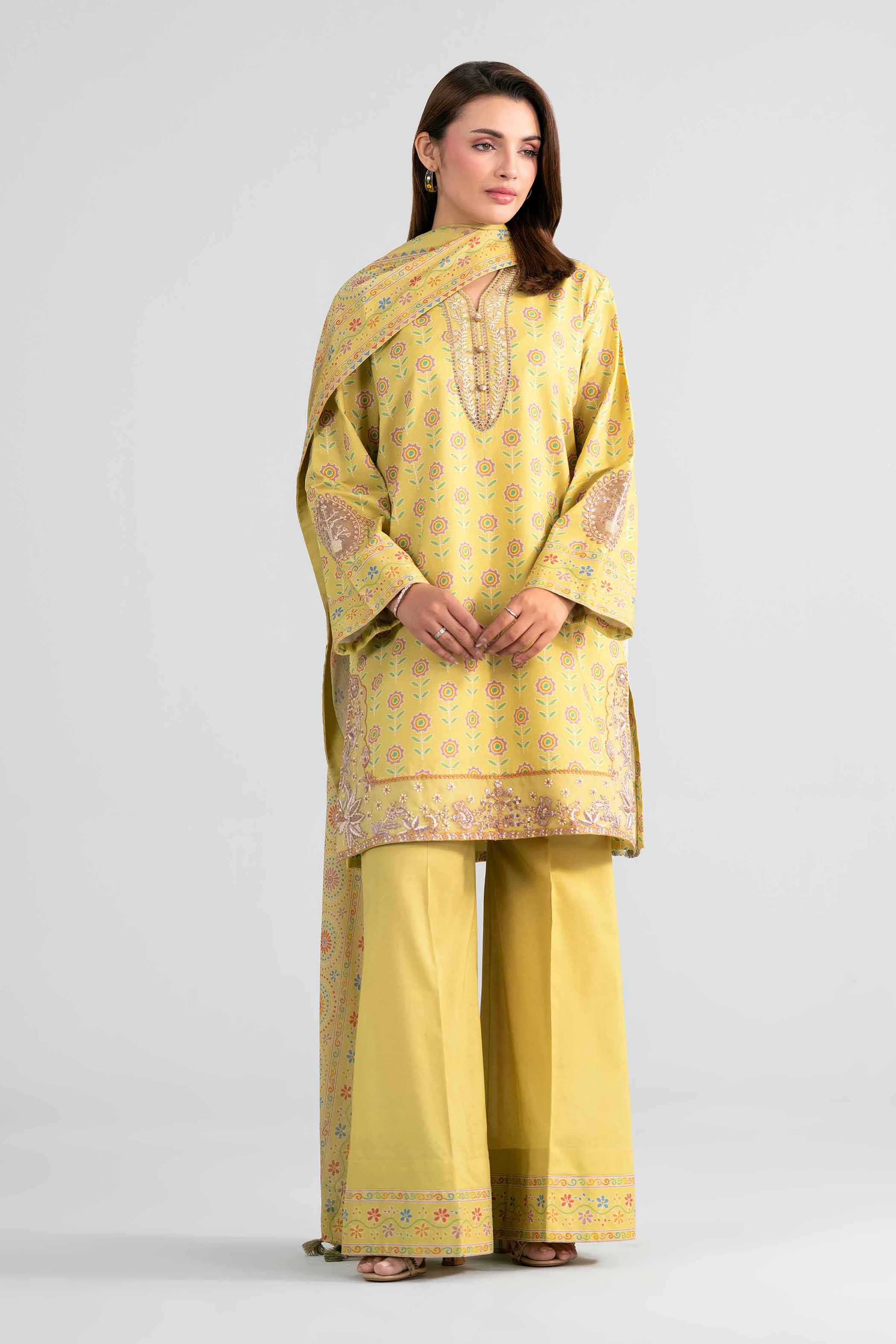 Original Nishat 3 Piece - Printed Embroidered Suit - 42602018 | Buy Online in Pakistan