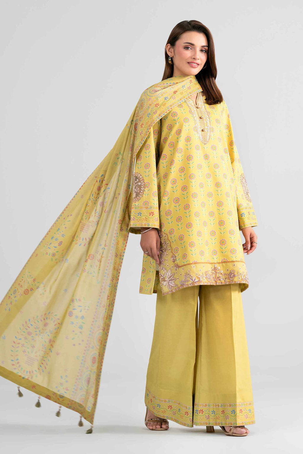Original Nishat 3 Piece - Printed Embroidered Suit - 42602018 | Buy Online in Pakistan