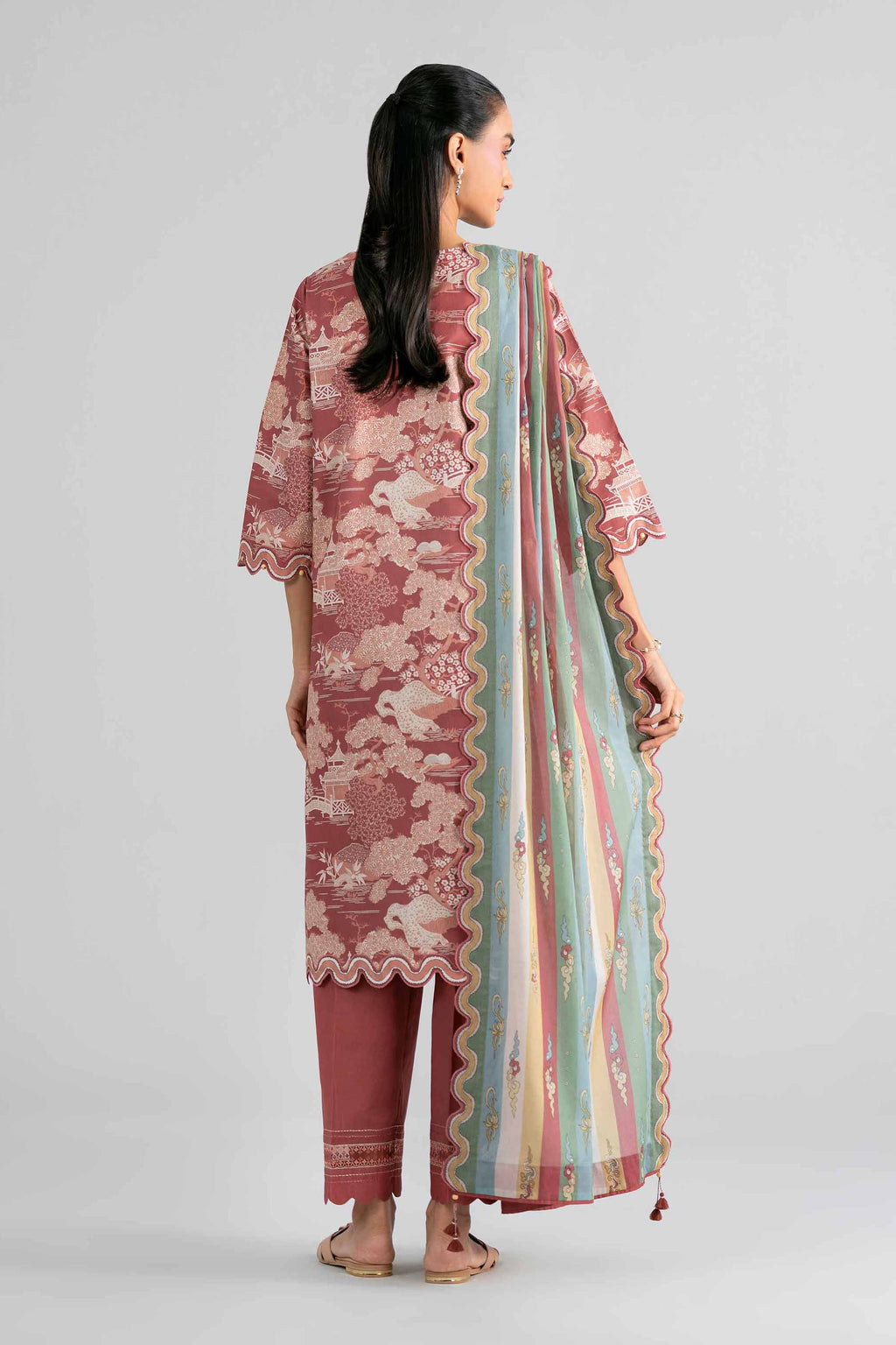 Original Nishat 3 Piece - Printed Embroidered Suit - 42602019 | Buy Online in Pakistan