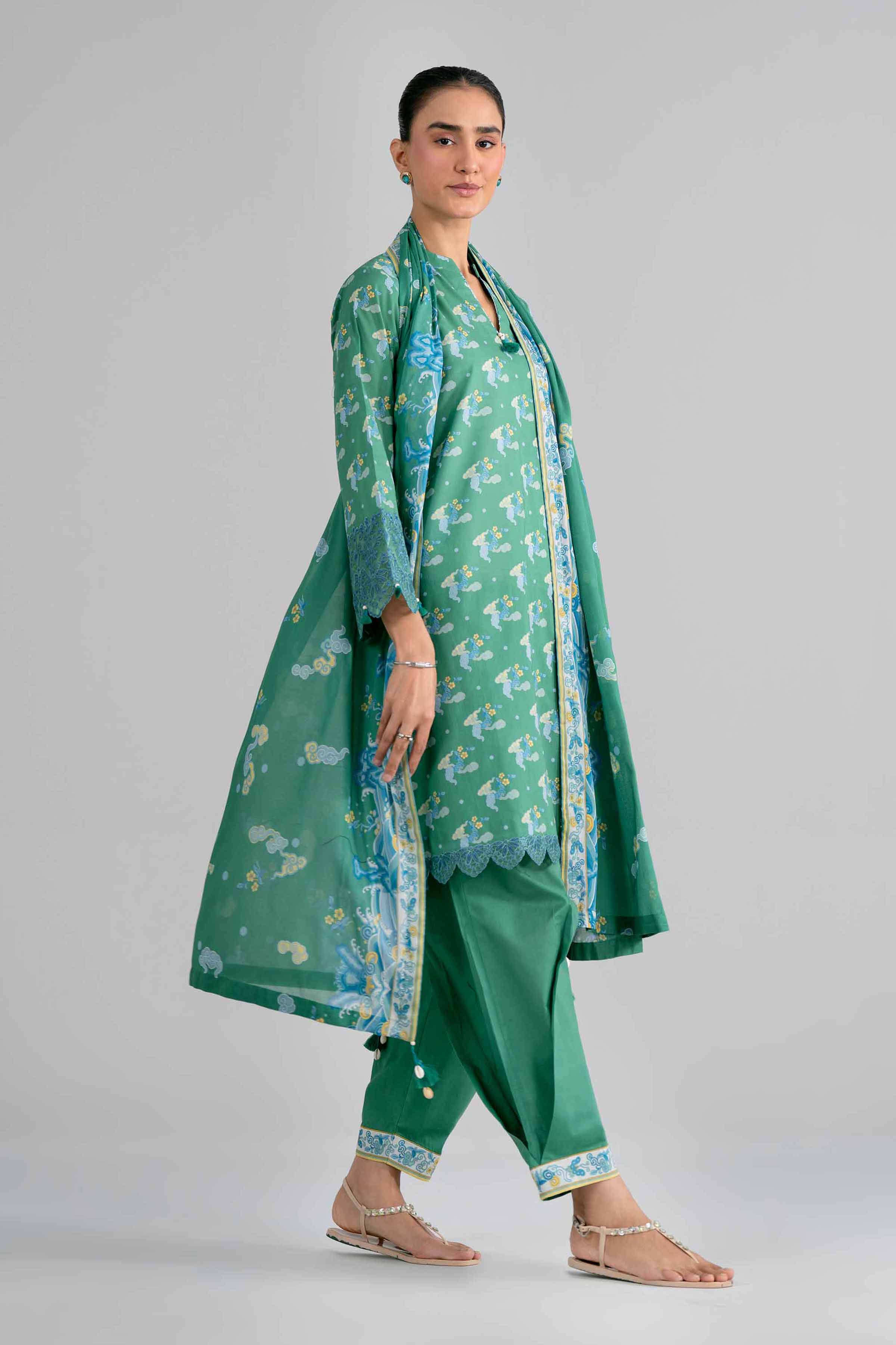 Original Nishat 3 Piece - Printed Embroidered Suit - 42602021 | Buy Online in Pakistan