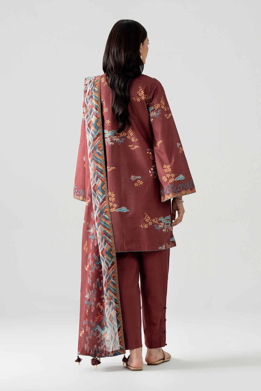 Original Nishat 3 Piece - Printed Embroidered Suit - 42602023 | Buy Online in Pakistan