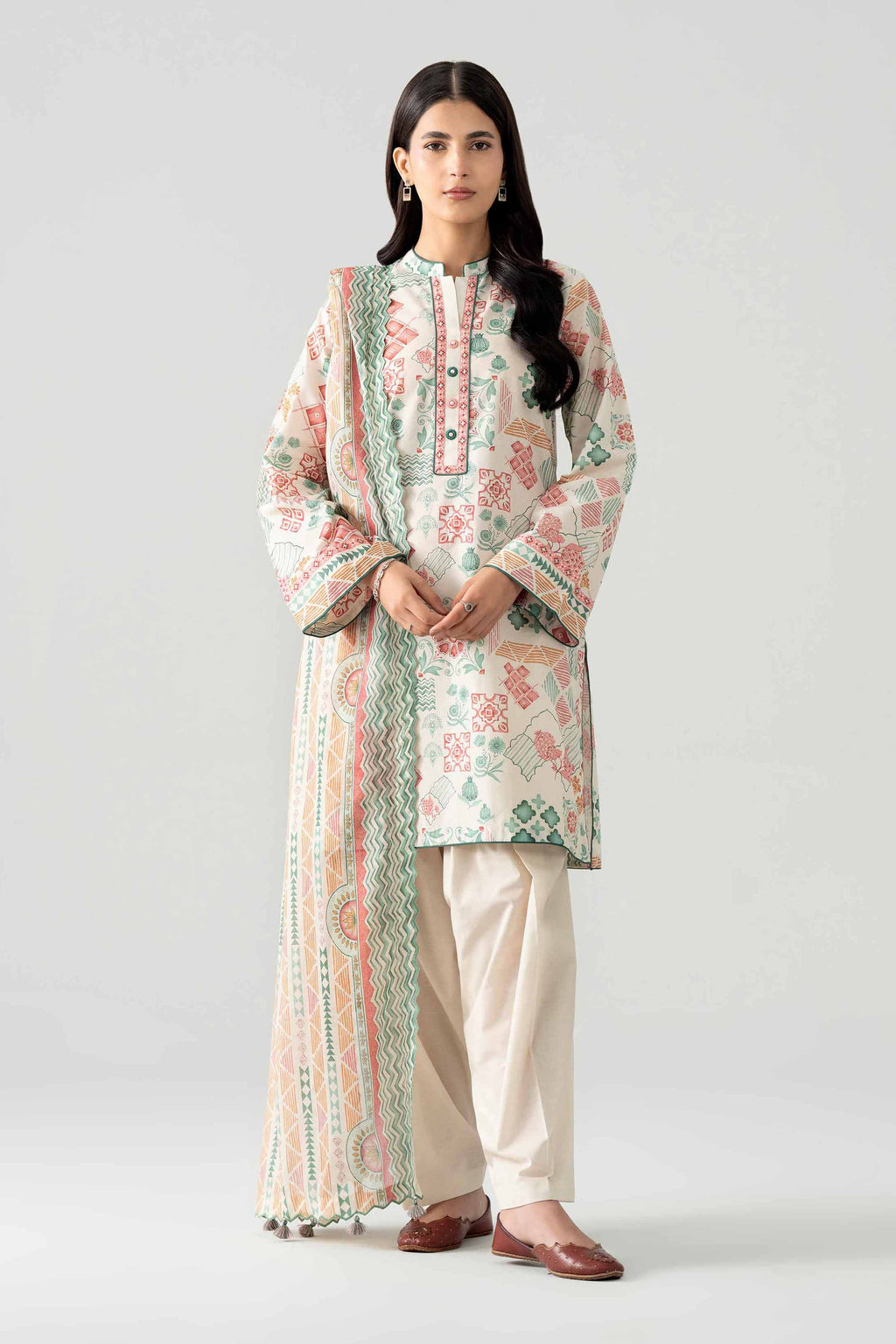 Original Nishat 3 Piece - Printed Suit - 42602024 | Buy Online in Pakistan