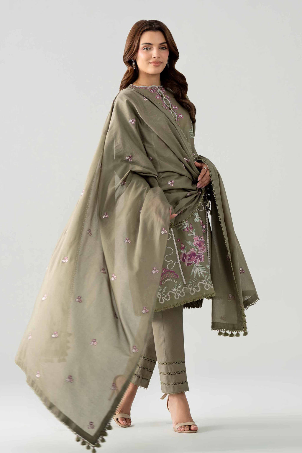 Original Nishat 3 Piece - Embroidered Suit - 42602037 | Buy Online in Pakistan