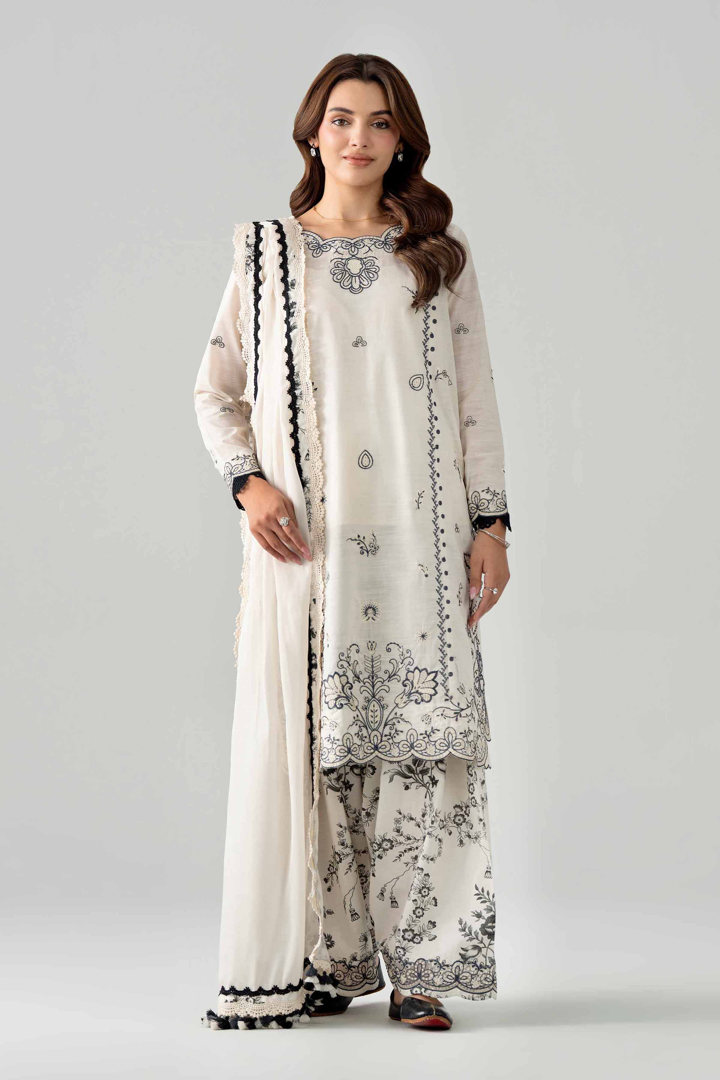 Original Nishat 3 Piece - Printed Embroidered Suit - 42602039 | Buy Online in Pakistan