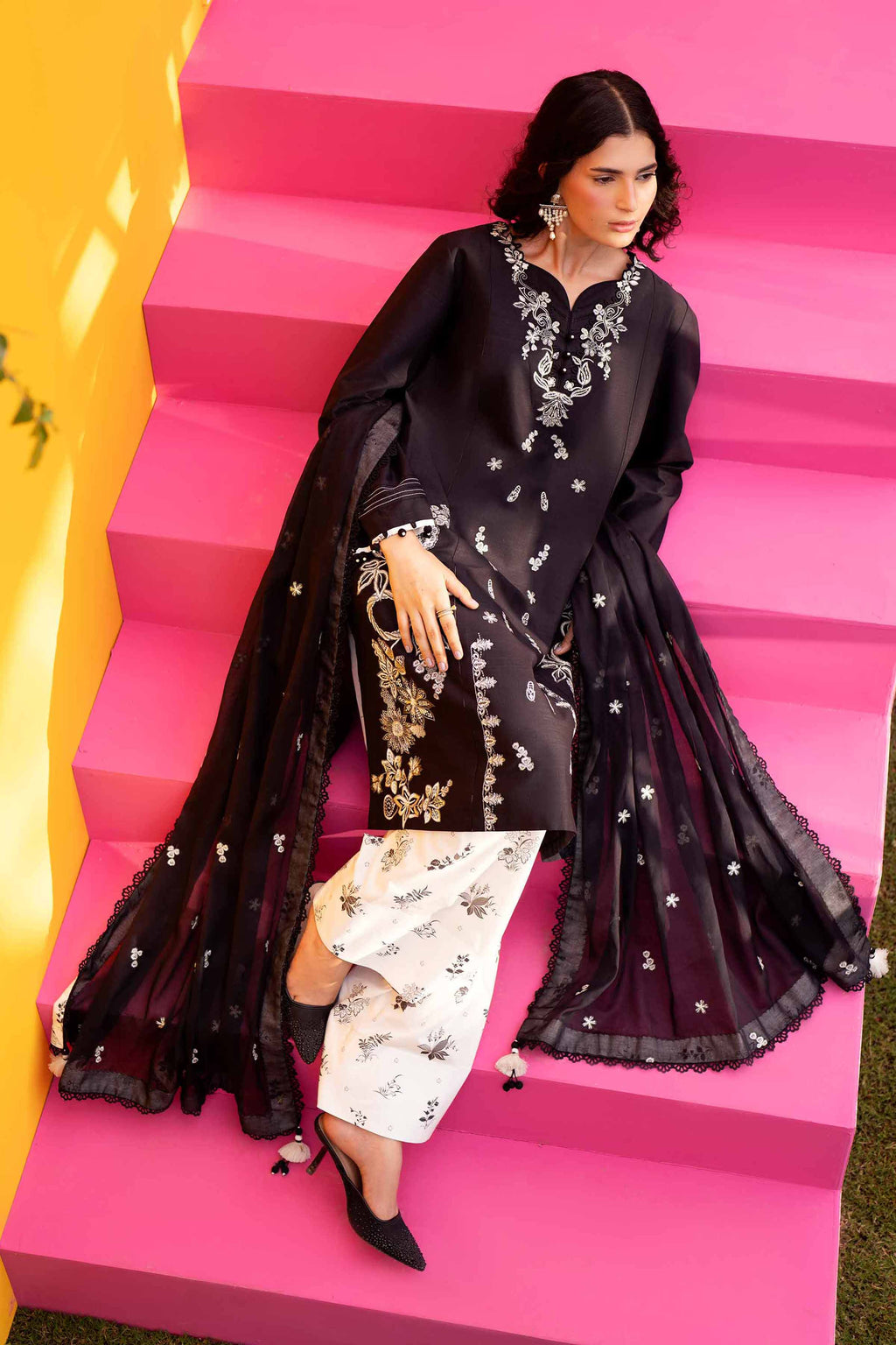 Original Nishat 3 Piece - Printed Embroidered Suit - 42602040 | Buy Online in Pakistan