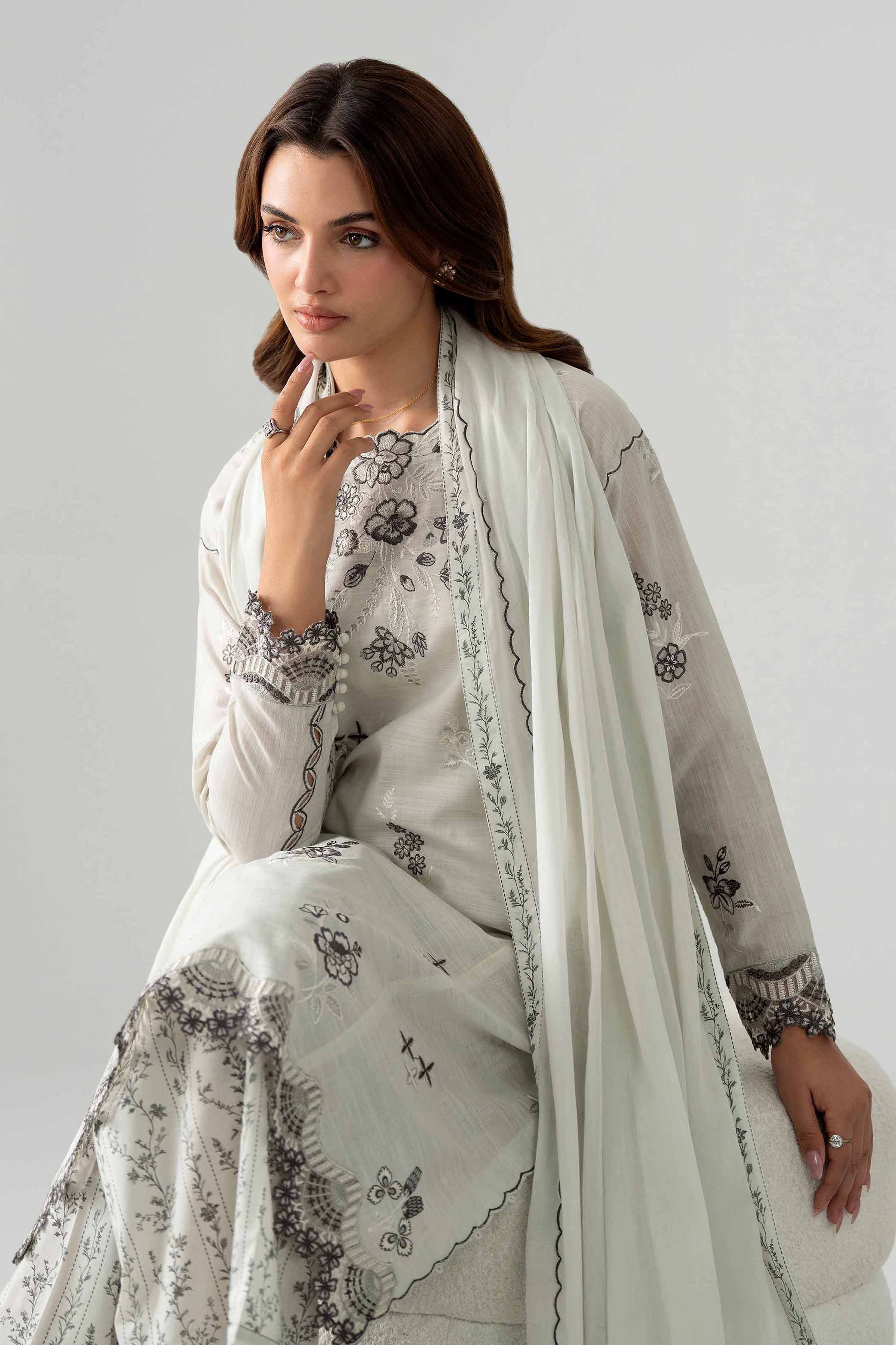 Original Nishat 3 Piece - Printed Embroidered Suit - 42602042 | Buy Online in Pakistan