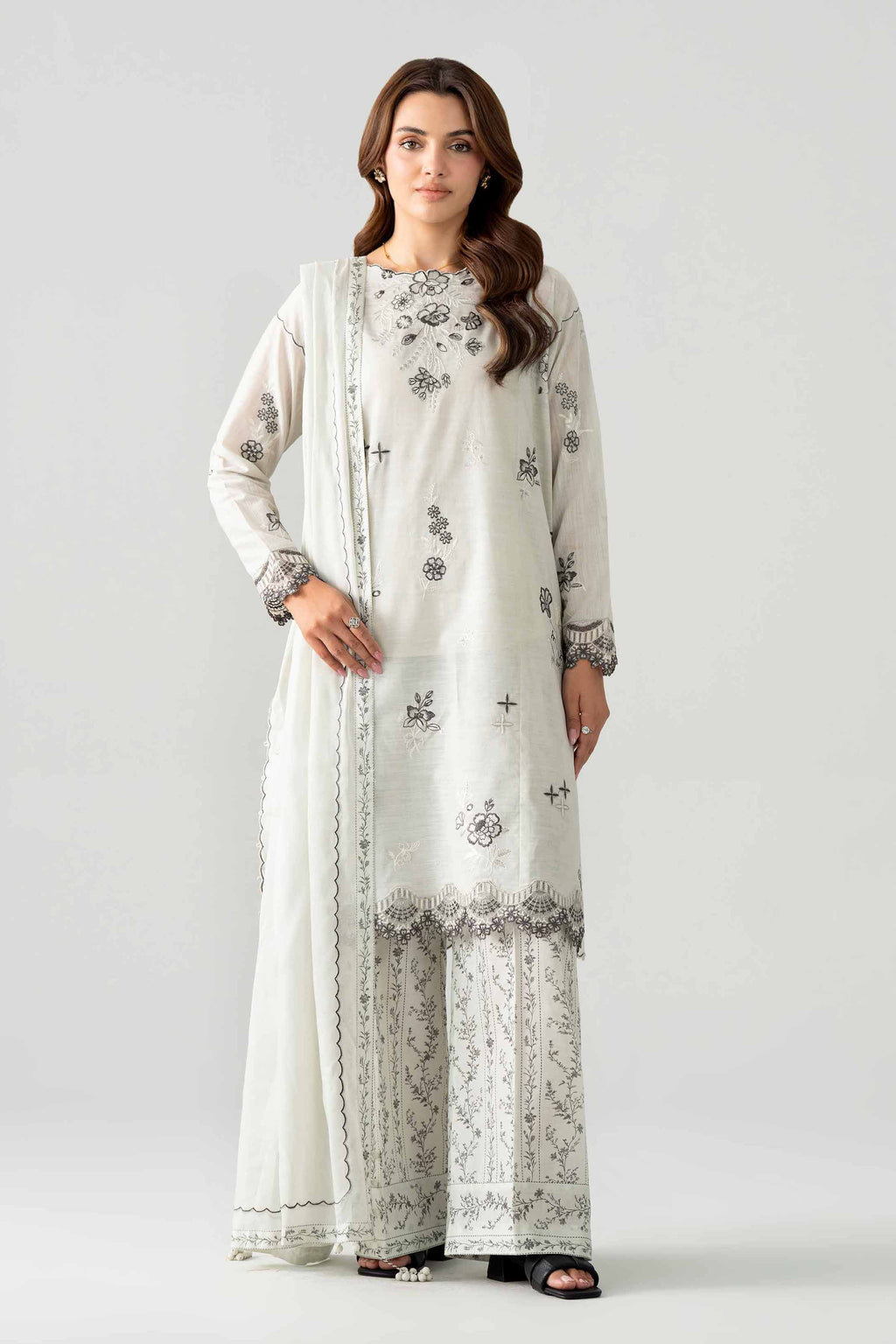 Original Nishat 3 Piece - Printed Embroidered Suit - 42602042 | Buy Online in Pakistan