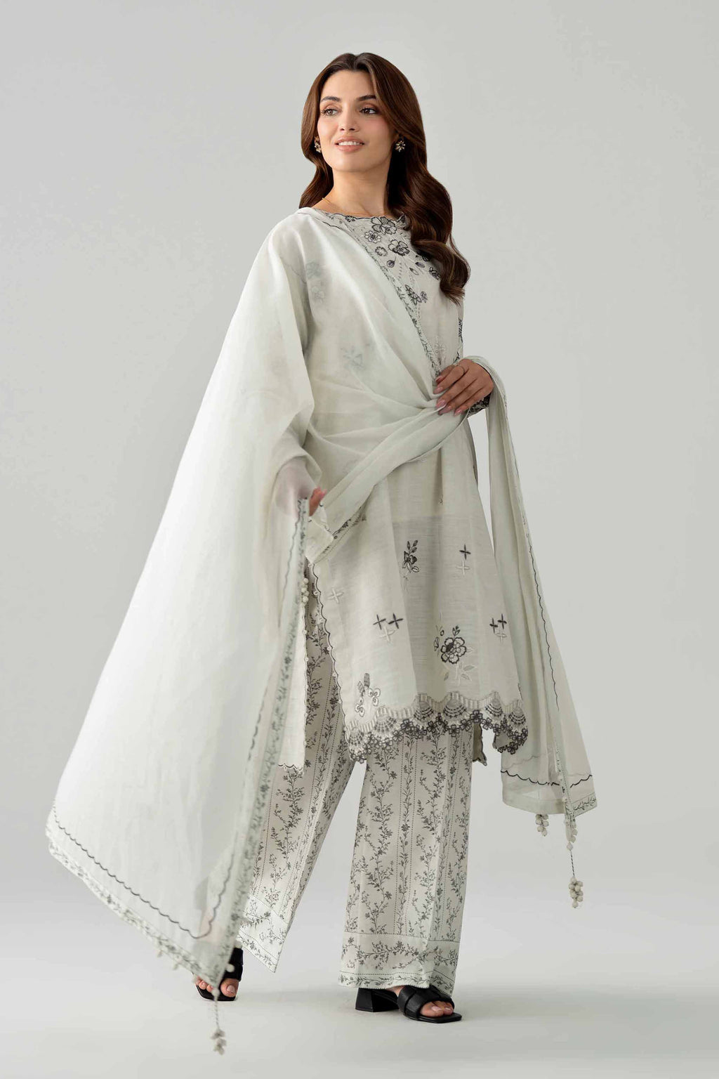 Original Nishat 3 Piece - Printed Embroidered Suit - 42602042 | Buy Online in Pakistan