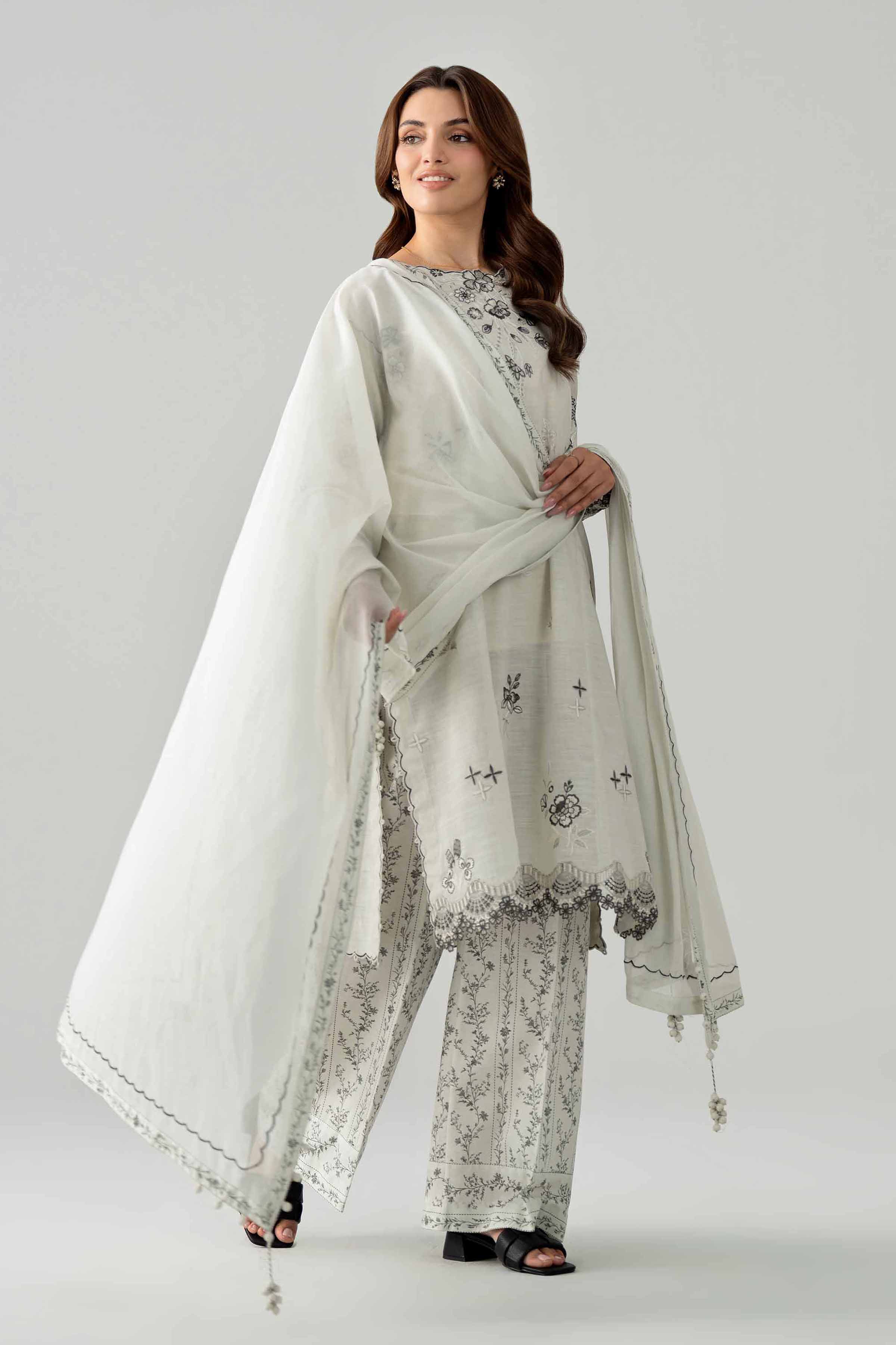 Original Nishat 3 Piece - Printed Embroidered Suit - 42602042 | Buy Online in Pakistan