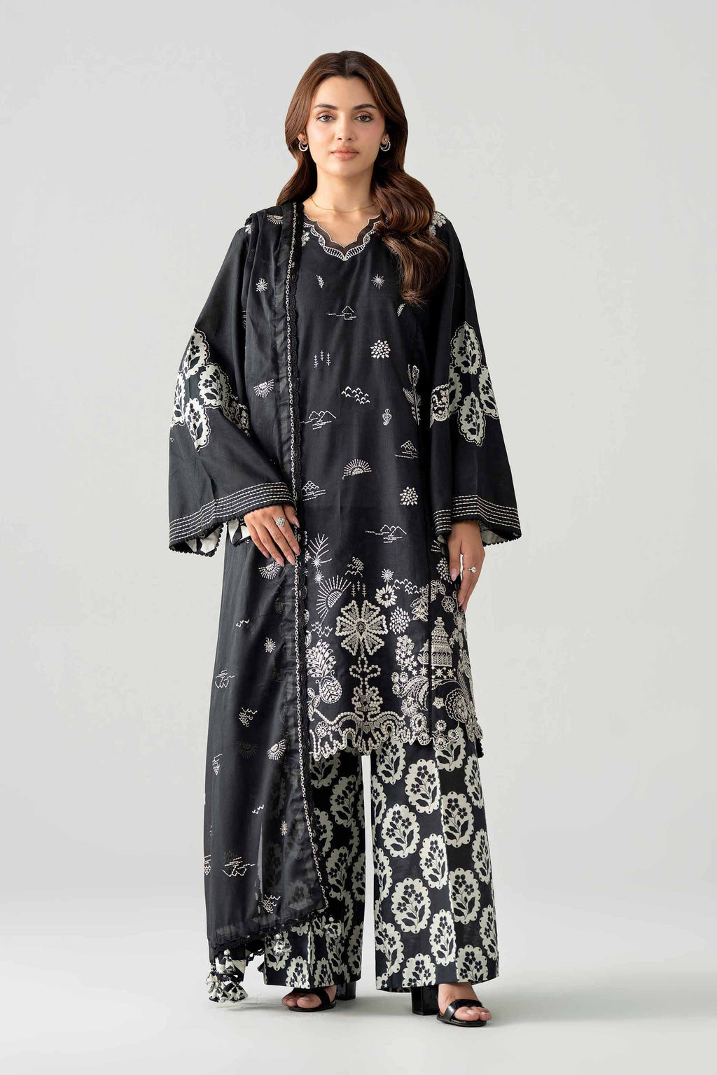 Original Nishat 3 Piece - Printed Embroidered Suit - 42602043 | Buy Online in Pakistan