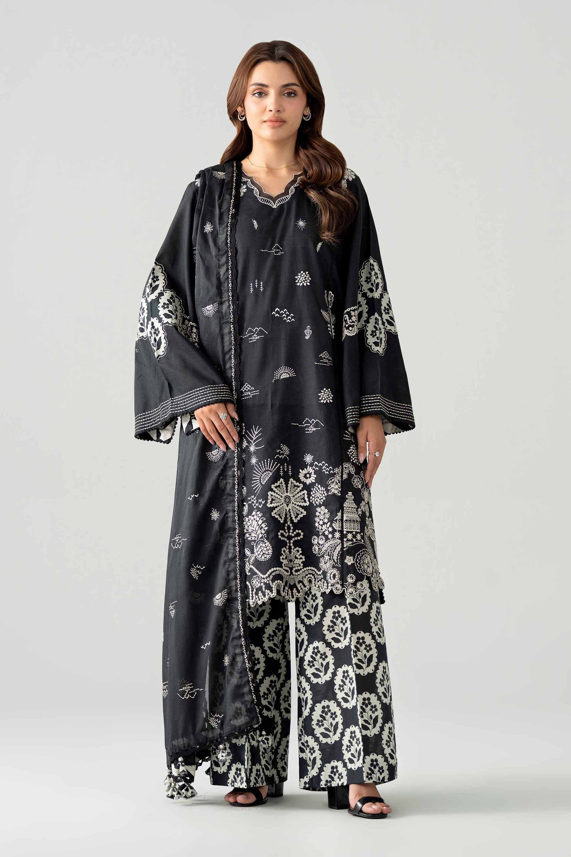Original Nishat 3 Piece - Printed Embroidered Suit - 42602043 | Buy Online in Pakistan
