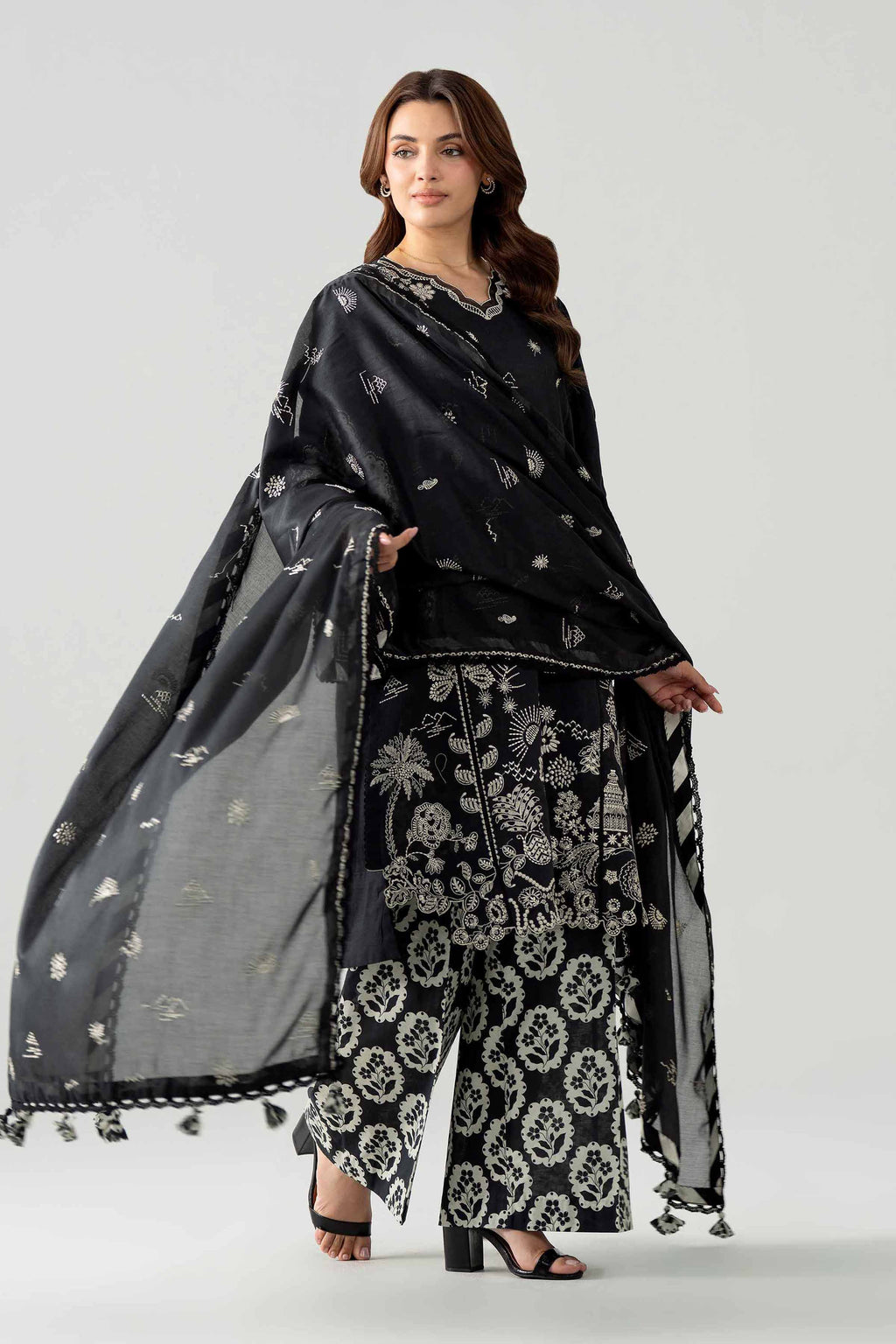 Original Nishat 3 Piece - Printed Embroidered Suit - 42602043 | Buy Online in Pakistan