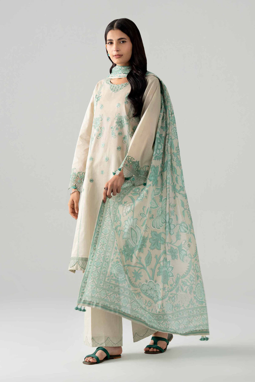 Original Nishat 3 Piece - Digital Printed Embroidered Suit - 42602052 | Buy Online in Pakistan