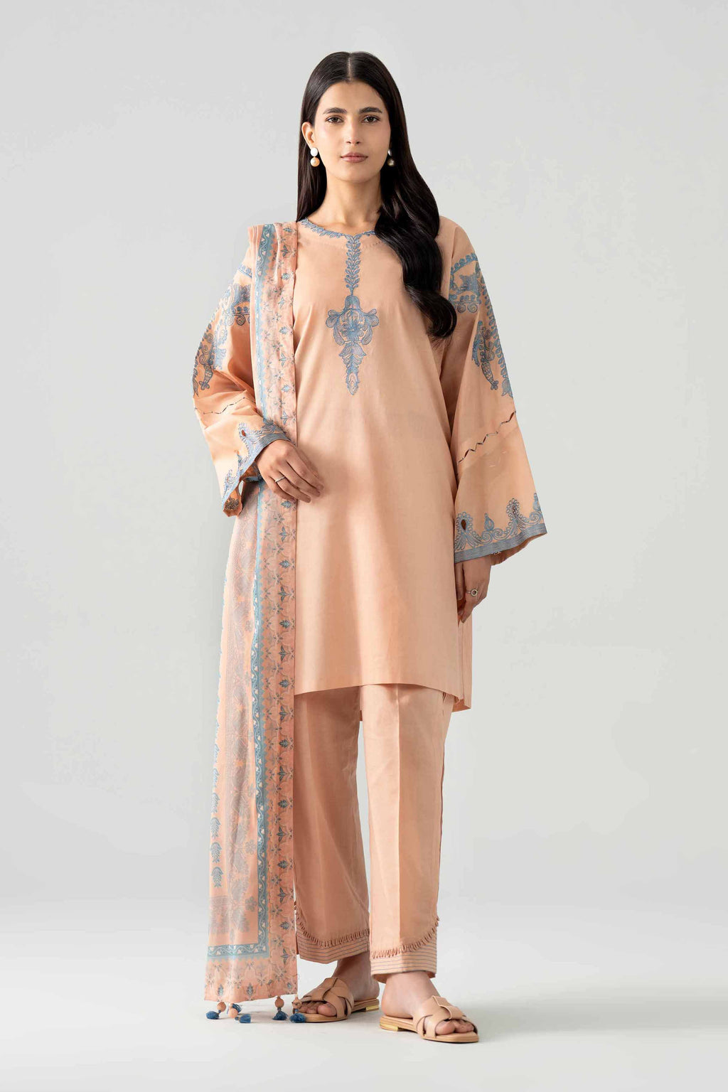 Original Nishat 3 Piece - Digital Printed Embroidered Suit - 42602053 | Buy Online in Pakistan