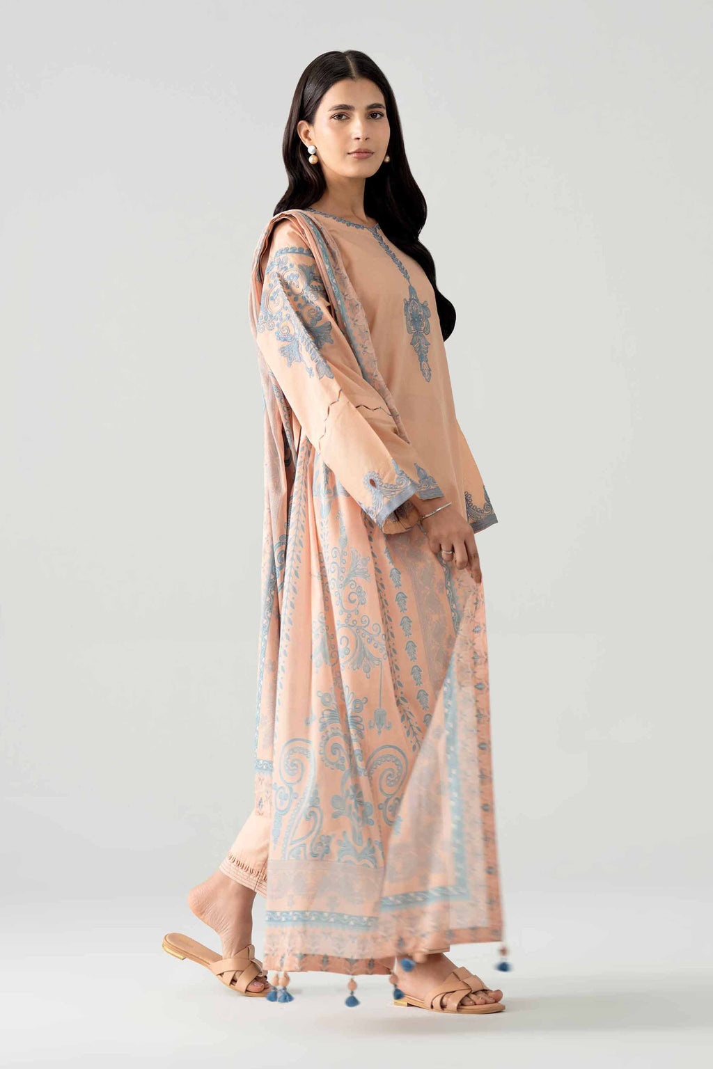 Original Nishat 3 Piece - Digital Printed Embroidered Suit - 42602053 | Buy Online in Pakistan