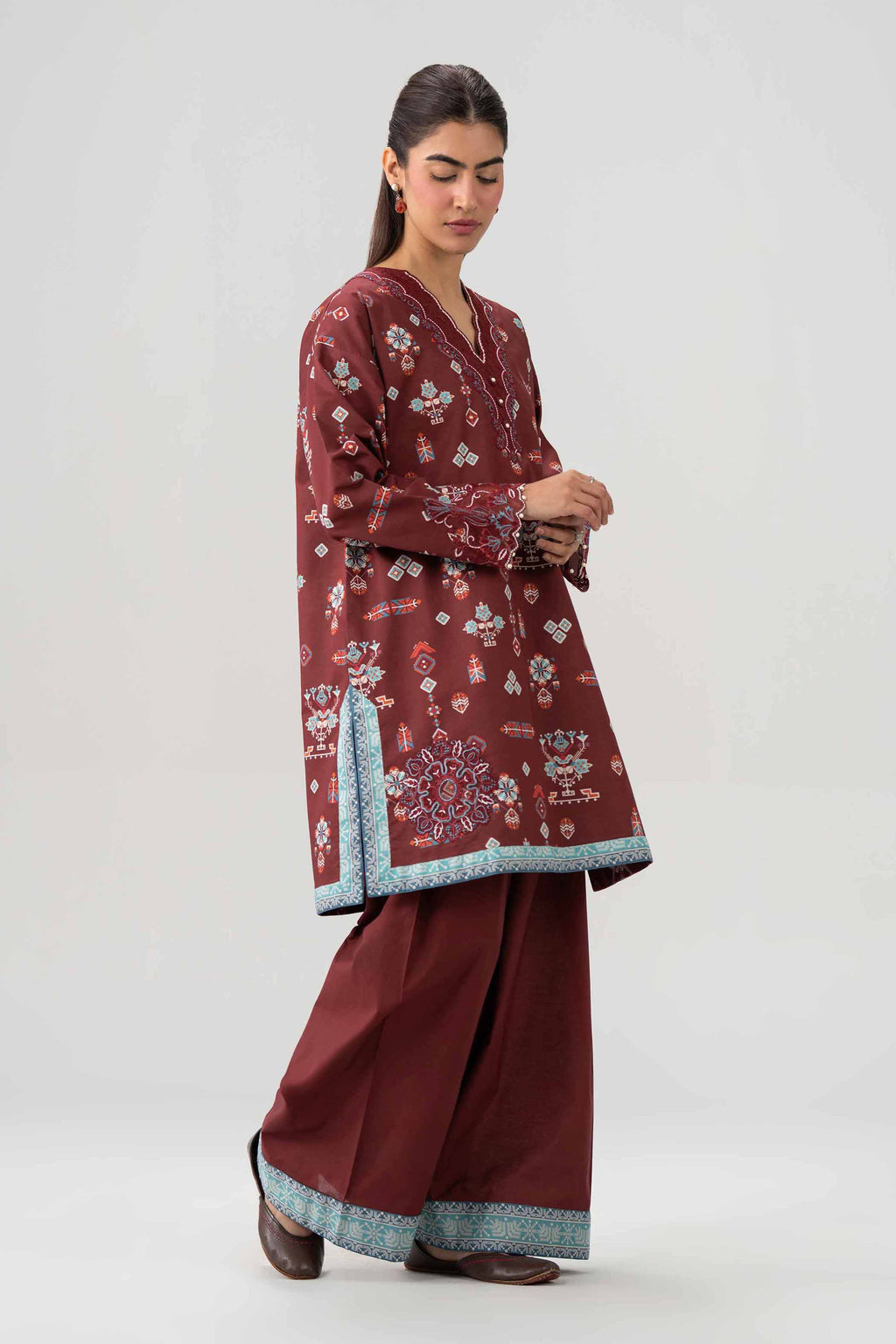 Original Nishat 2 Piece - Printed Embroidered Suit - 42602054 | Buy Online in Pakistan