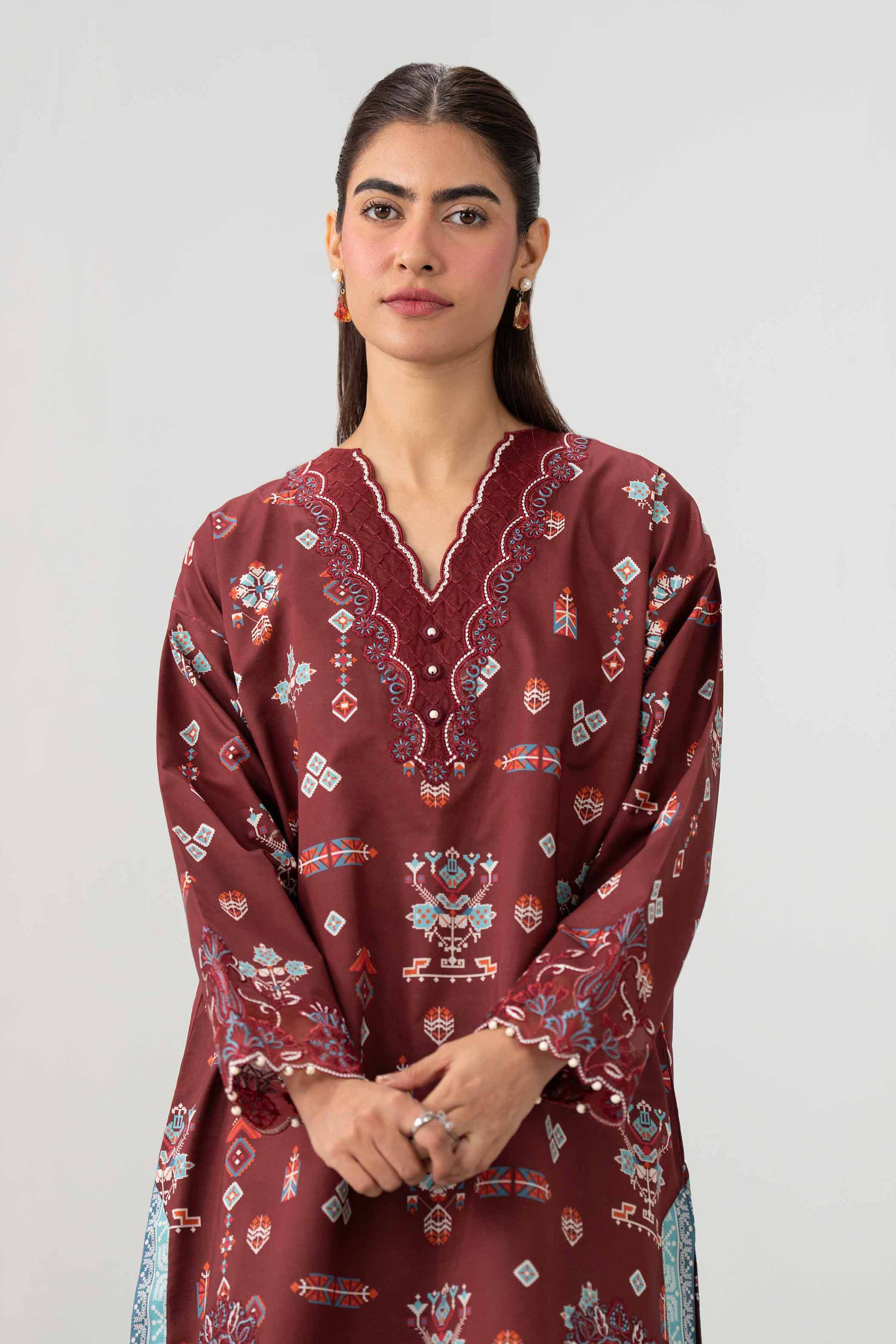 Original Nishat 2 Piece - Printed Embroidered Suit - 42602054 | Buy Online in Pakistan