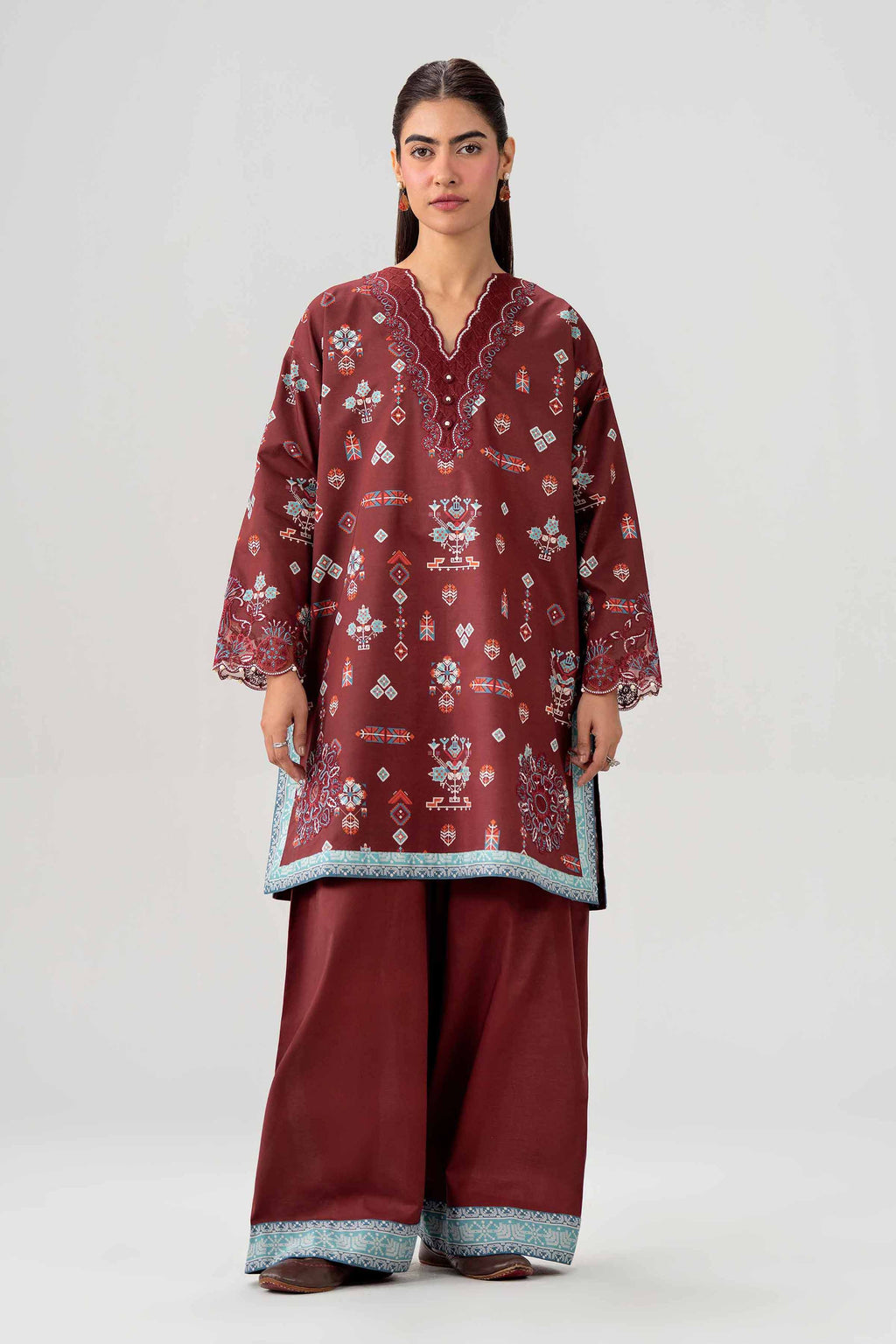 Original Nishat 2 Piece - Printed Embroidered Suit - 42602054 | Buy Online in Pakistan