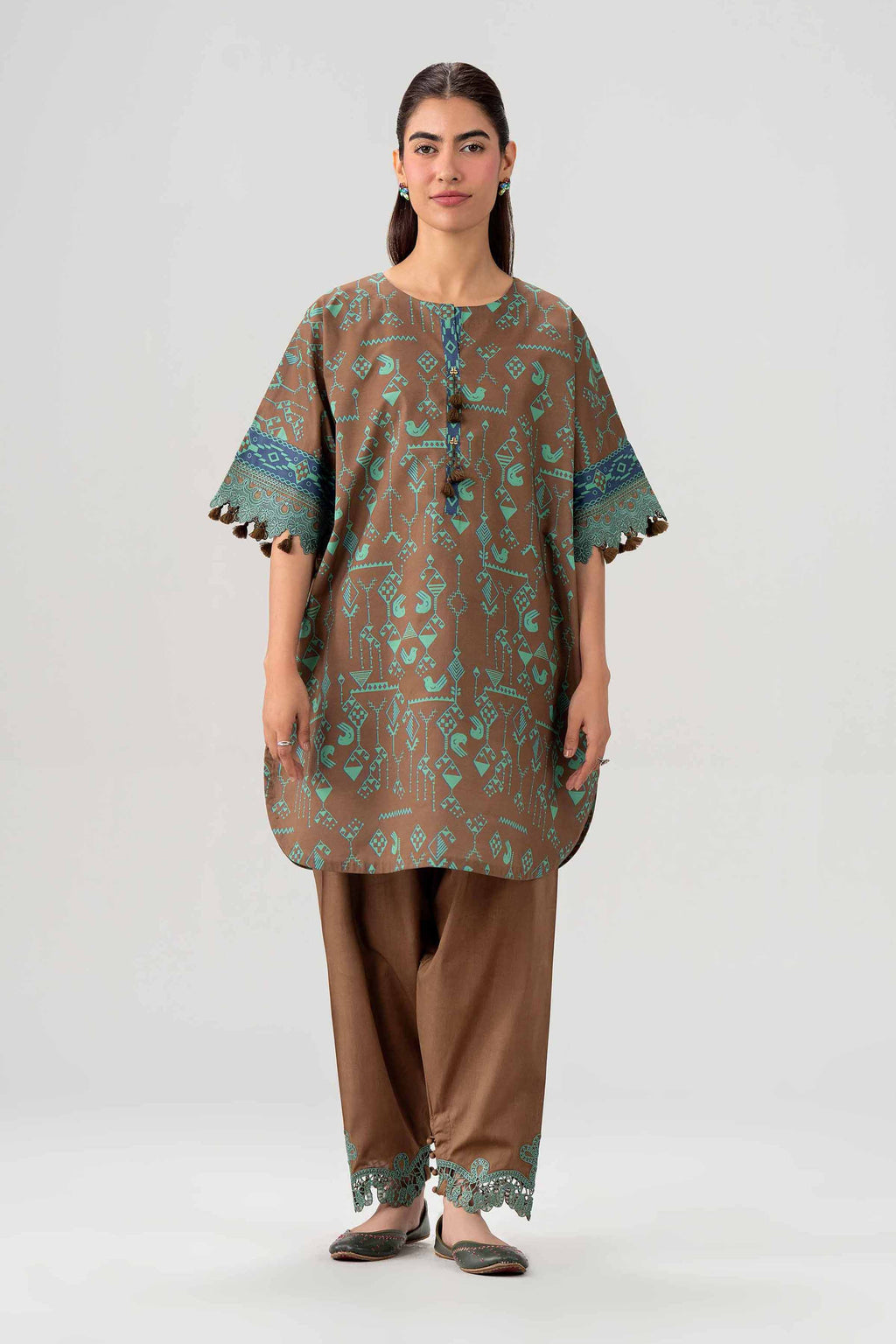 Original Nishat 2 Piece - Printed Embroidered Suit - 42602055 | Buy Online in Pakistan