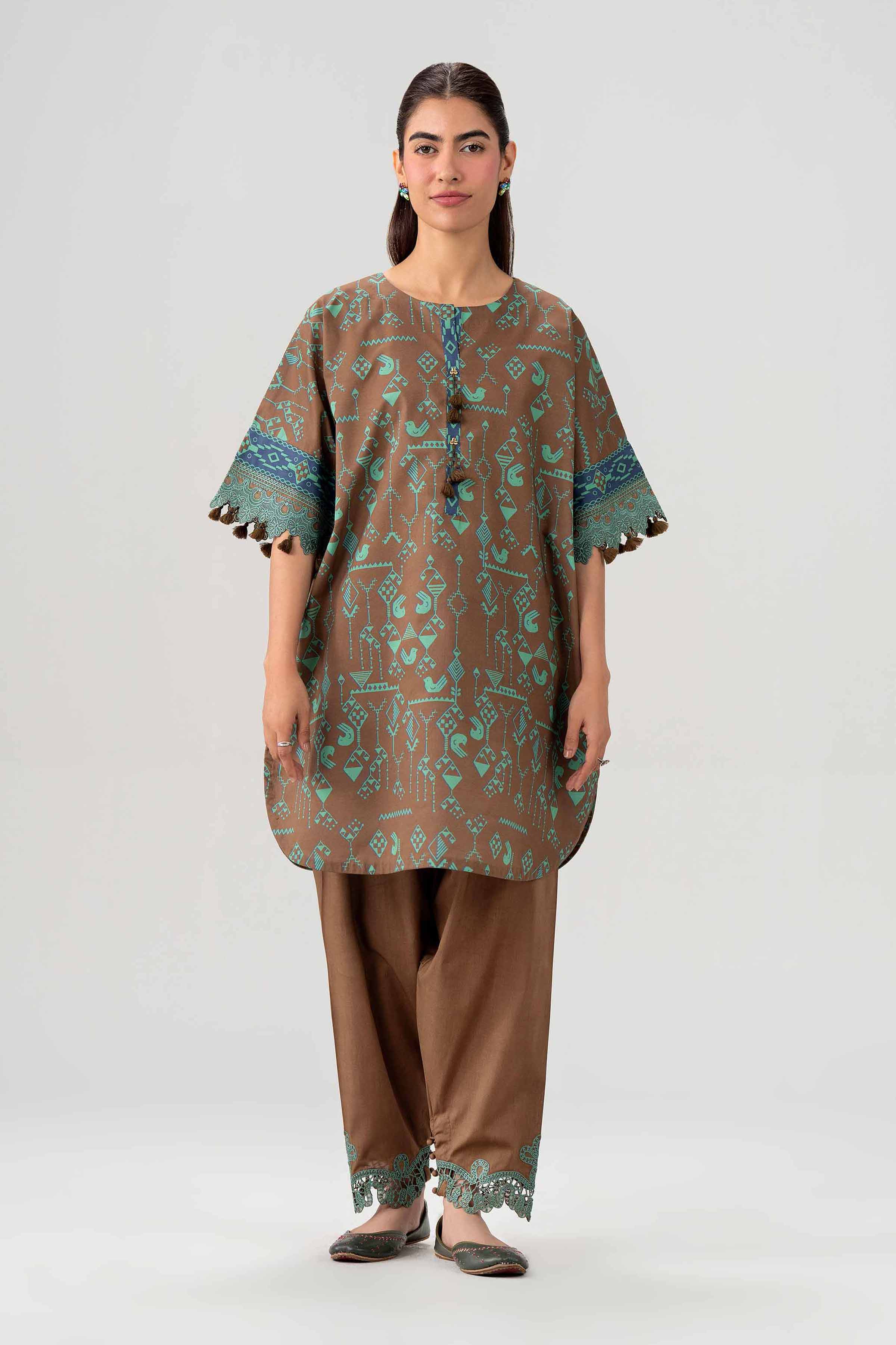 Original Nishat 2 Piece - Printed Embroidered Suit - 42602055 | Buy Online in Pakistan