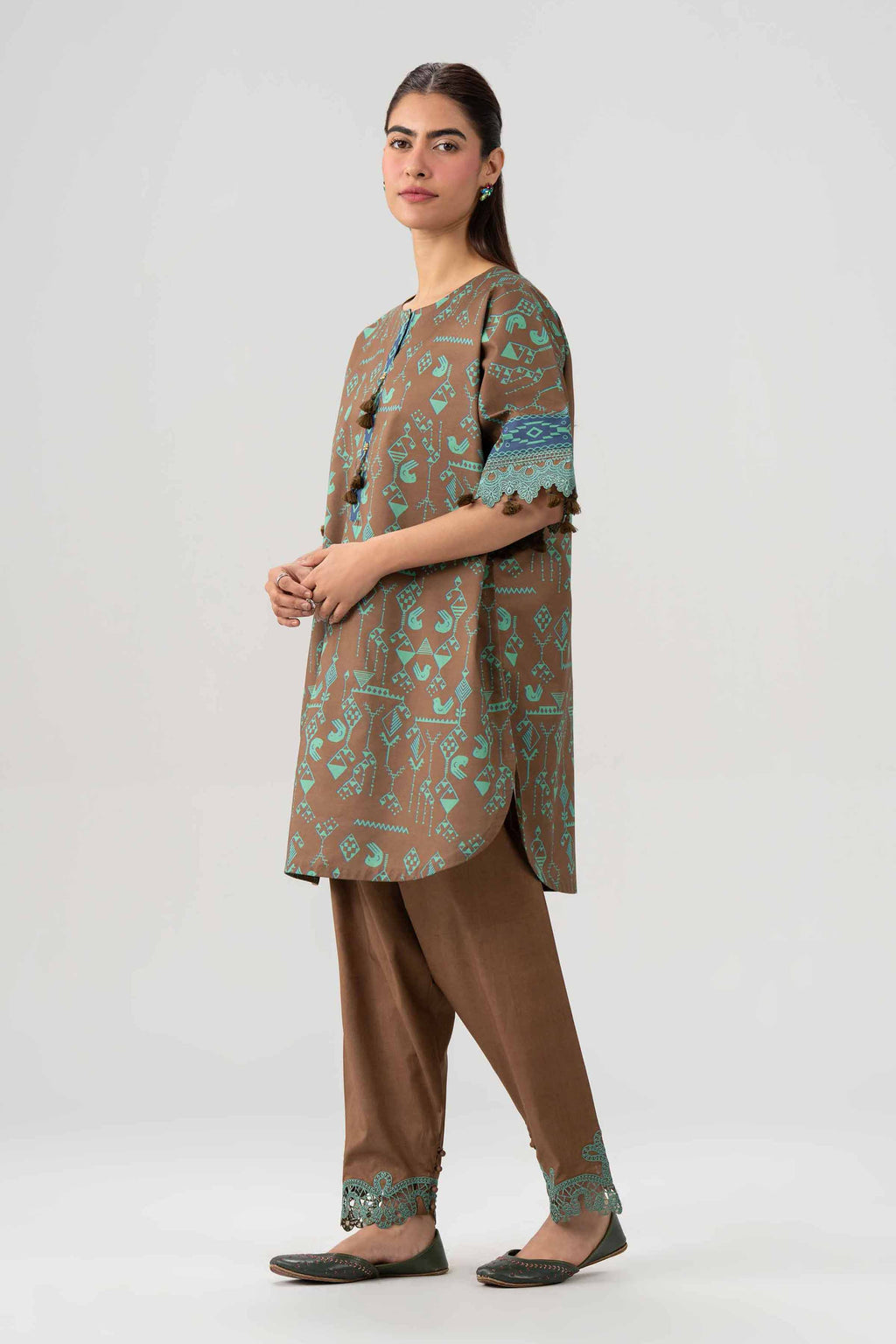 Original Nishat 2 Piece - Printed Embroidered Suit - 42602055 | Buy Online in Pakistan