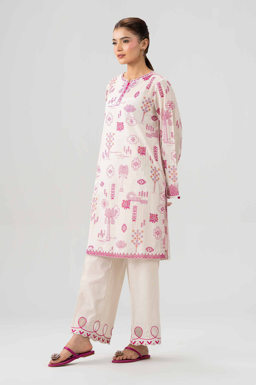 Original Nishat 2 Piece - Printed Embroidered Suit - 42602056 | Buy Online in Pakistan