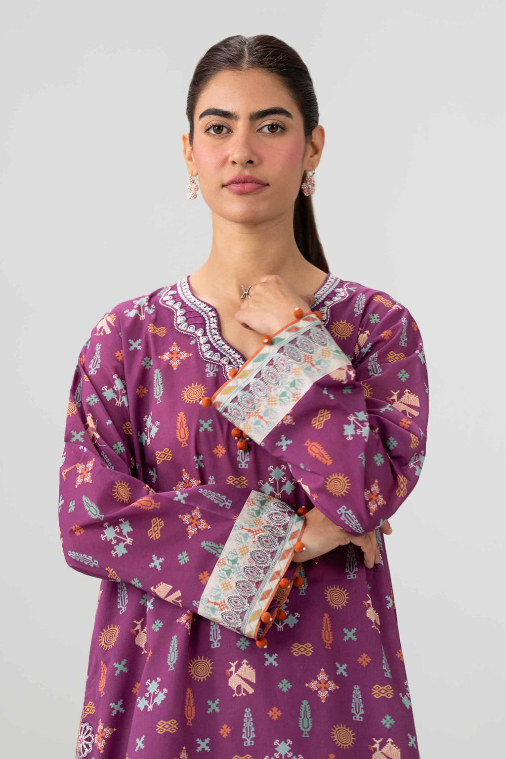 Original Nishat 2 Piece - Printed Embroidered Suit - 42602059 | Buy Online in Pakistan