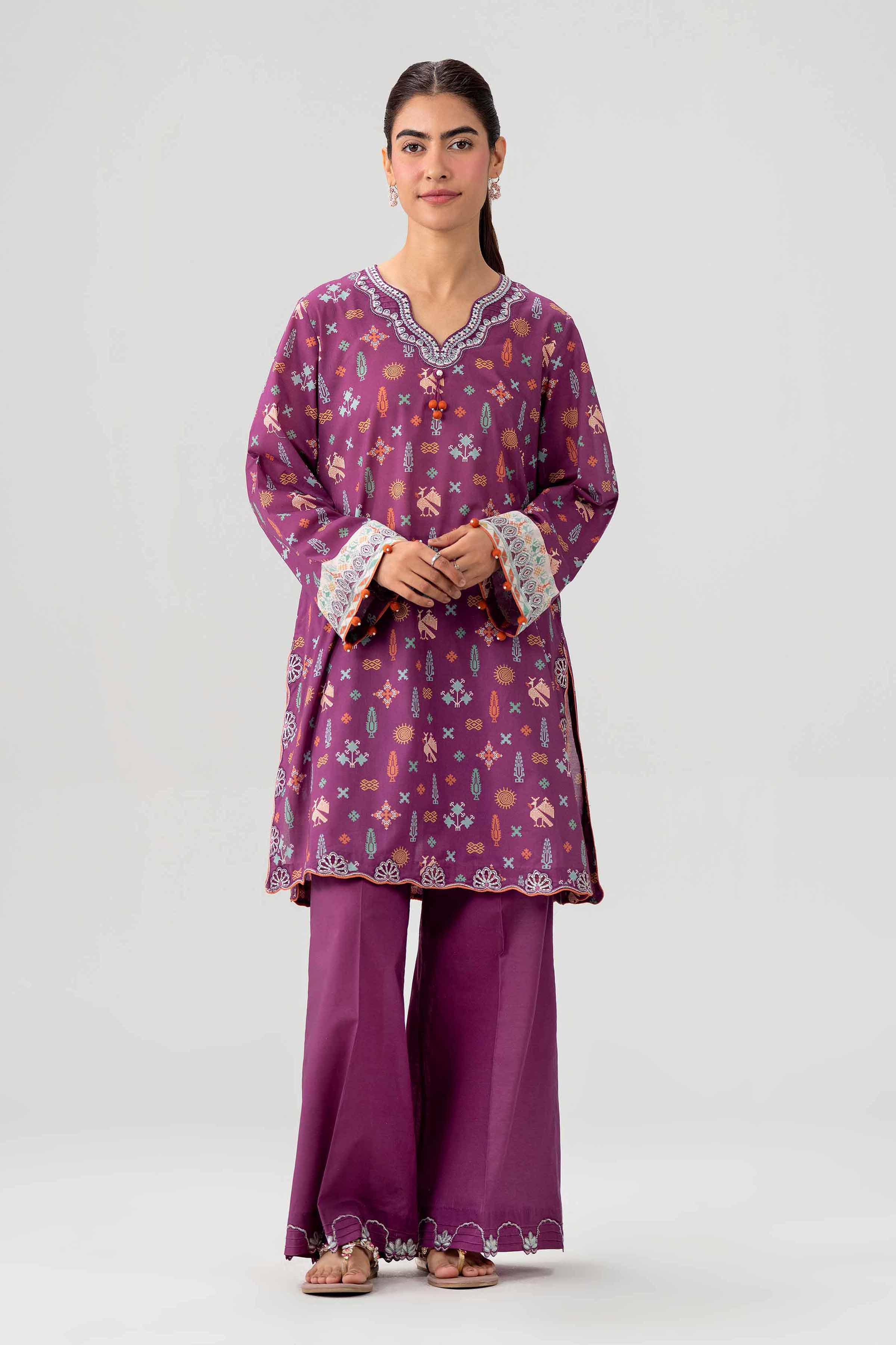 Original Nishat 2 Piece - Printed Embroidered Suit - 42602059 | Buy Online in Pakistan
