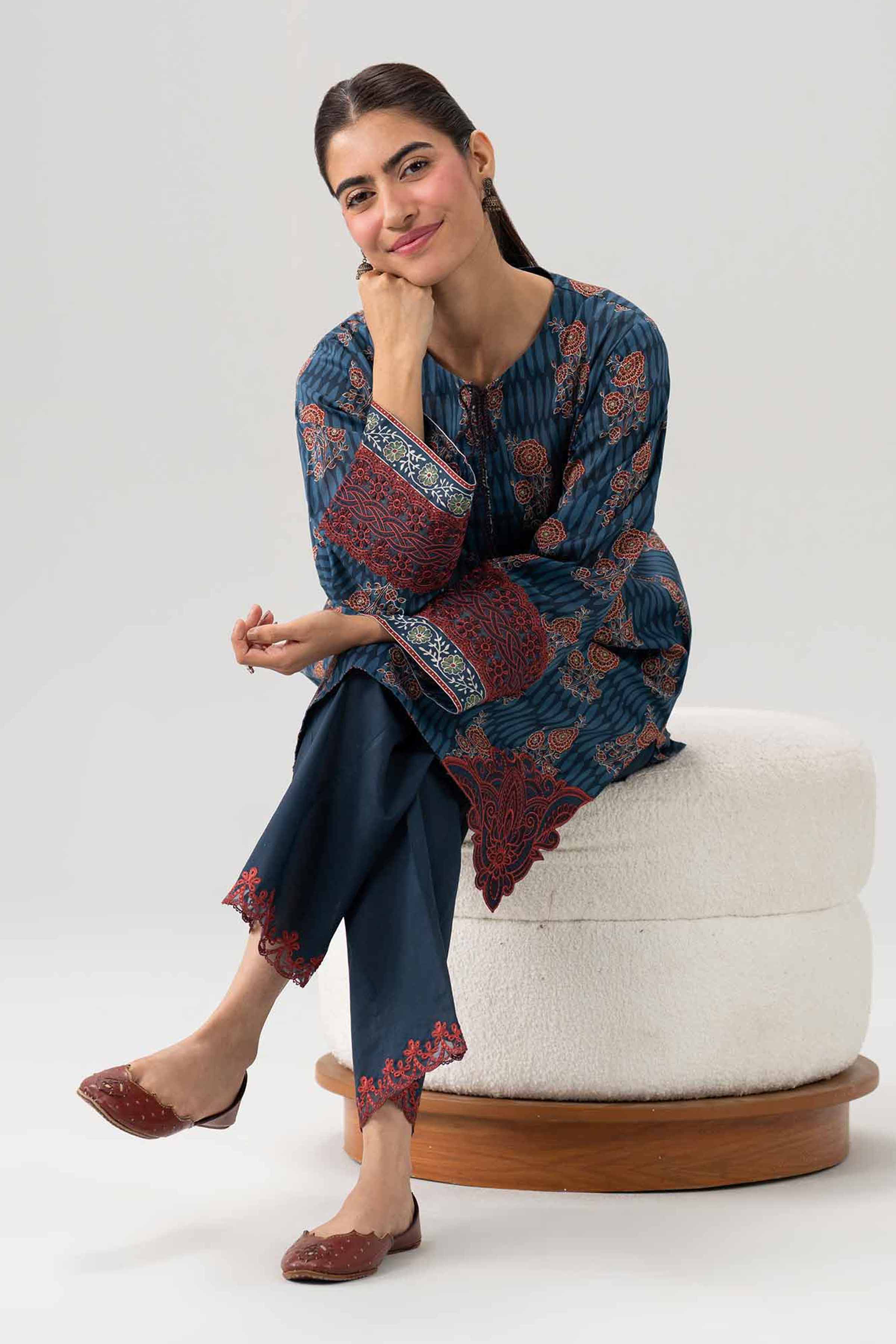 Original Nishat 2 Piece - Printed Embroidered Suit - 42602063 | Buy Online in Pakistan