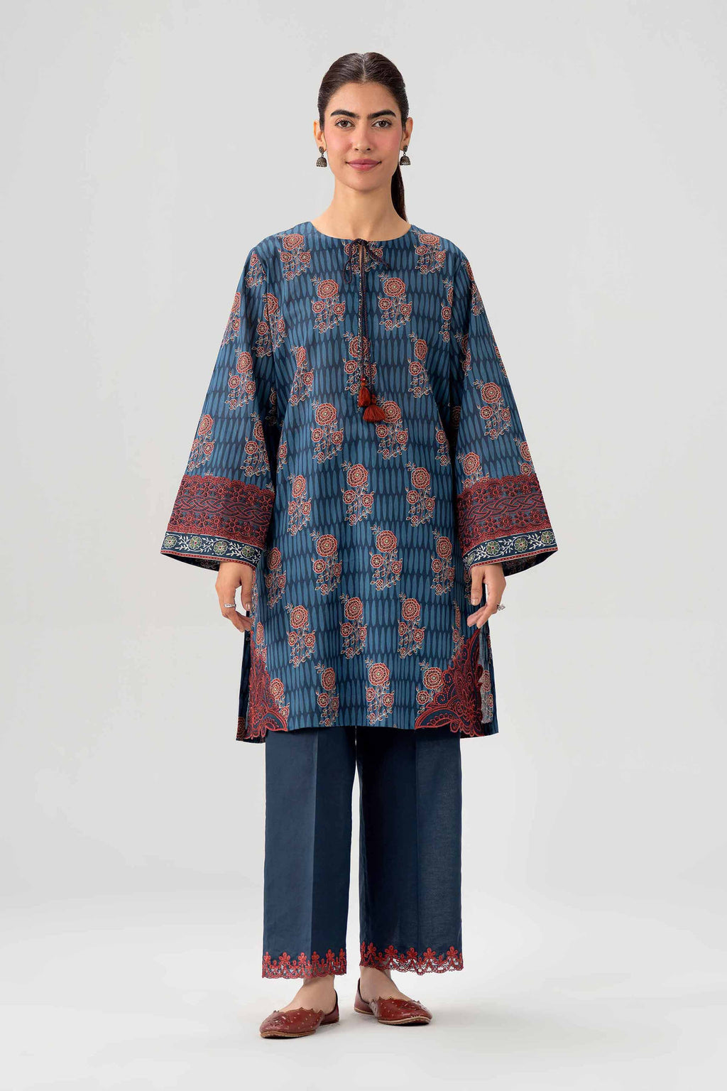 Original Nishat 2 Piece - Printed Embroidered Suit - 42602063 | Buy Online in Pakistan