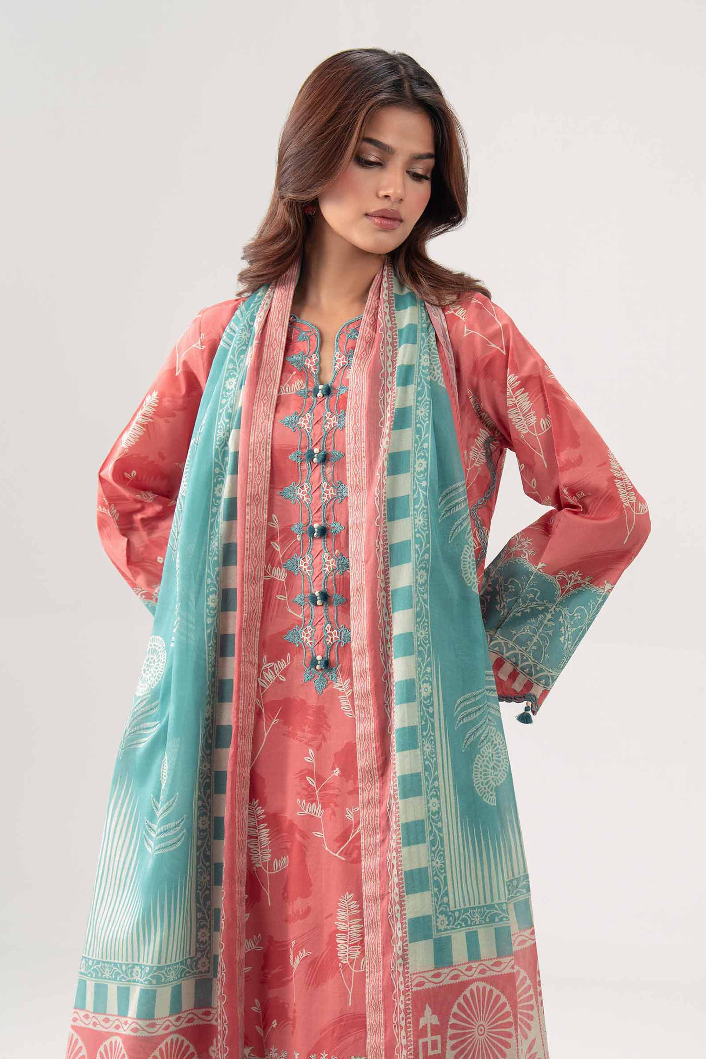 Original Nishat 3 Piece - Digital Printed Embroidered Suit - 42602094 | Buy Online in Pakistan