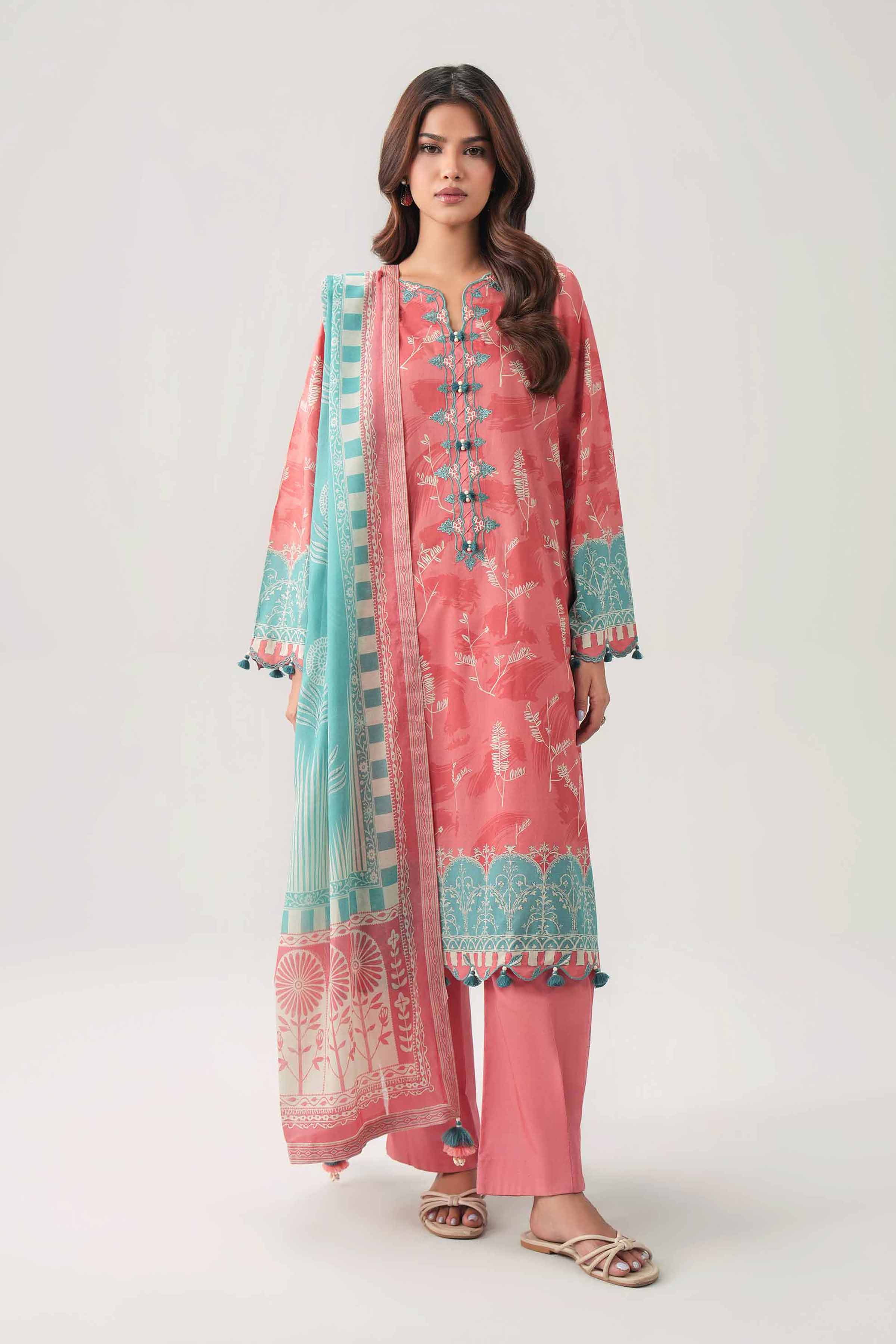 Original Nishat 3 Piece - Digital Printed Embroidered Suit - 42602094 | Buy Online in Pakistan