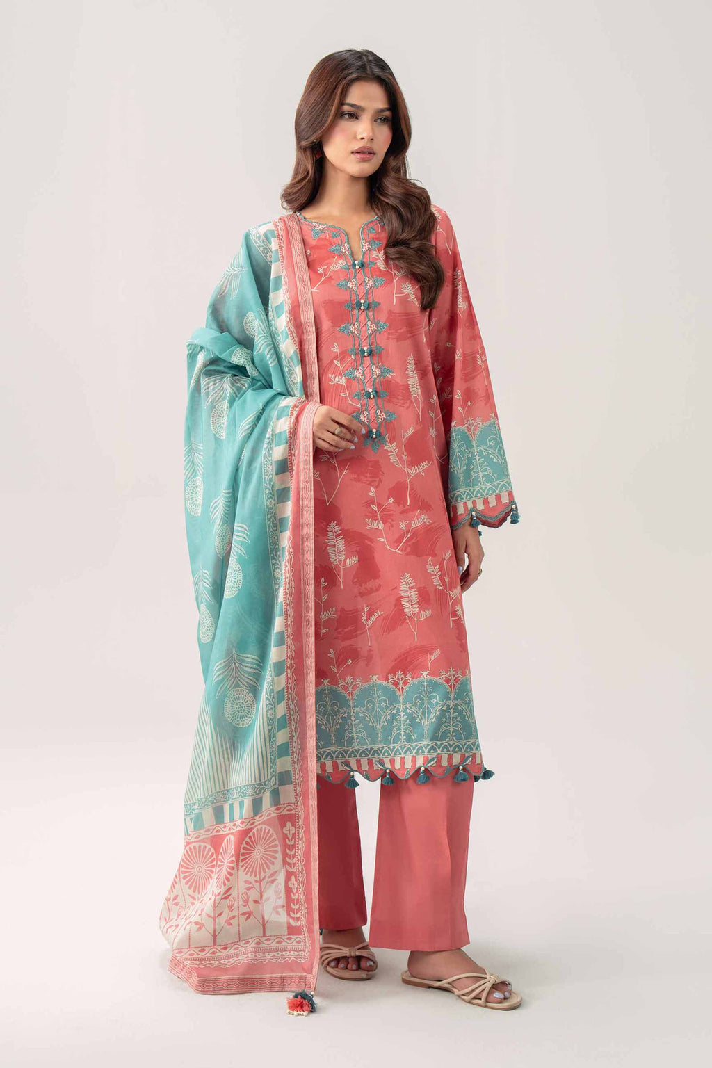 Original Nishat 3 Piece - Digital Printed Embroidered Suit - 42602094 | Buy Online in Pakistan