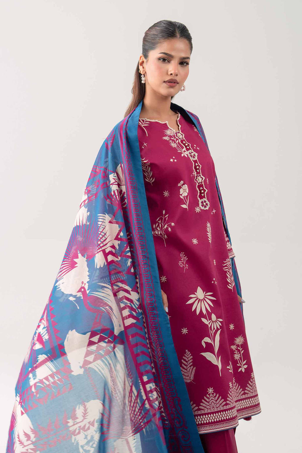 Original Nishat 3 Piece - Digital Printed Embroidered Suit - 42602095 | Buy Online in Pakistan