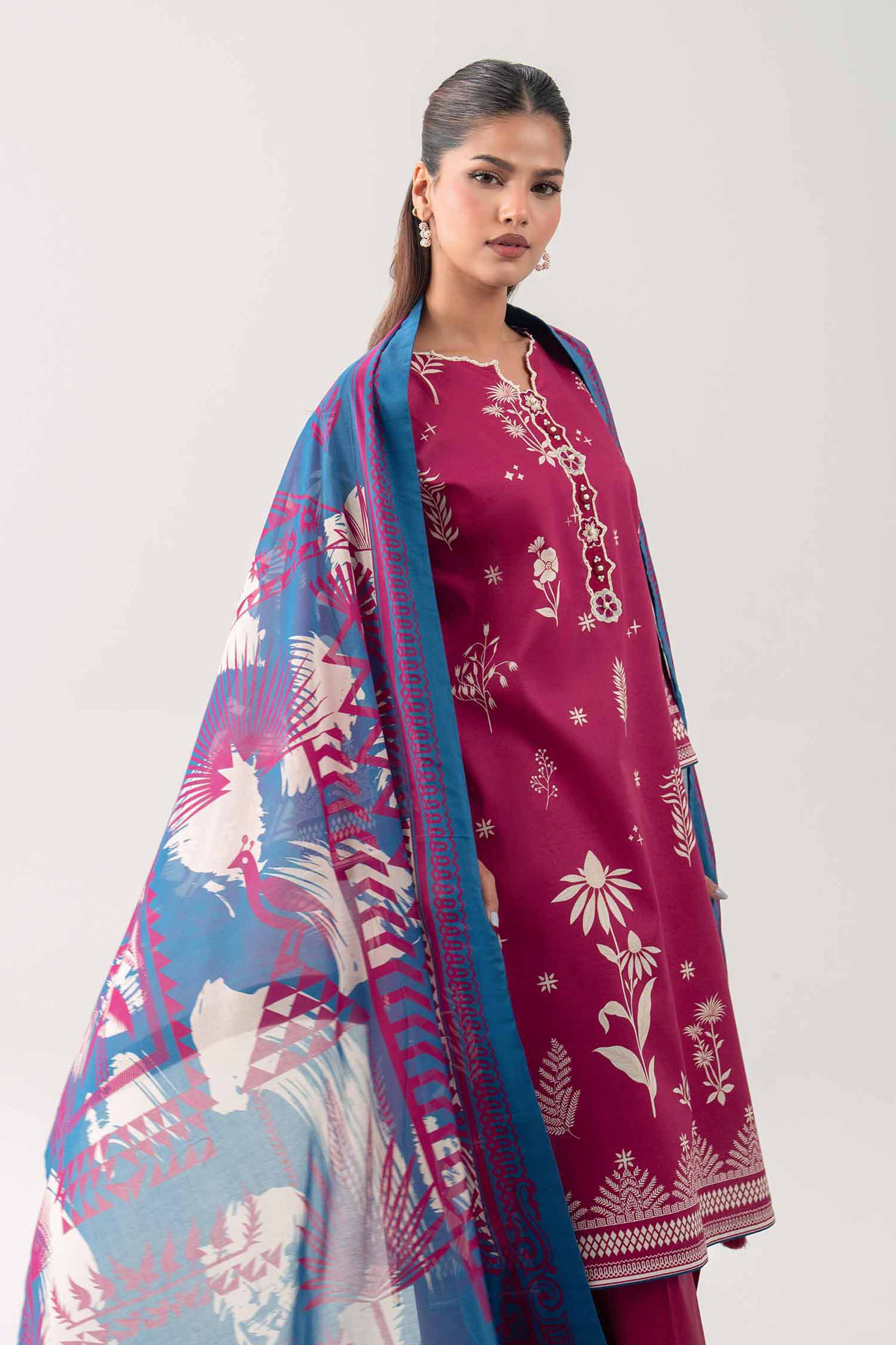 Original Nishat 3 Piece - Digital Printed Embroidered Suit - 42602095 | Buy Online in Pakistan