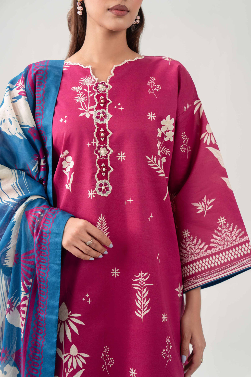 Original Nishat 3 Piece - Digital Printed Embroidered Suit - 42602095 | Buy Online in Pakistan
