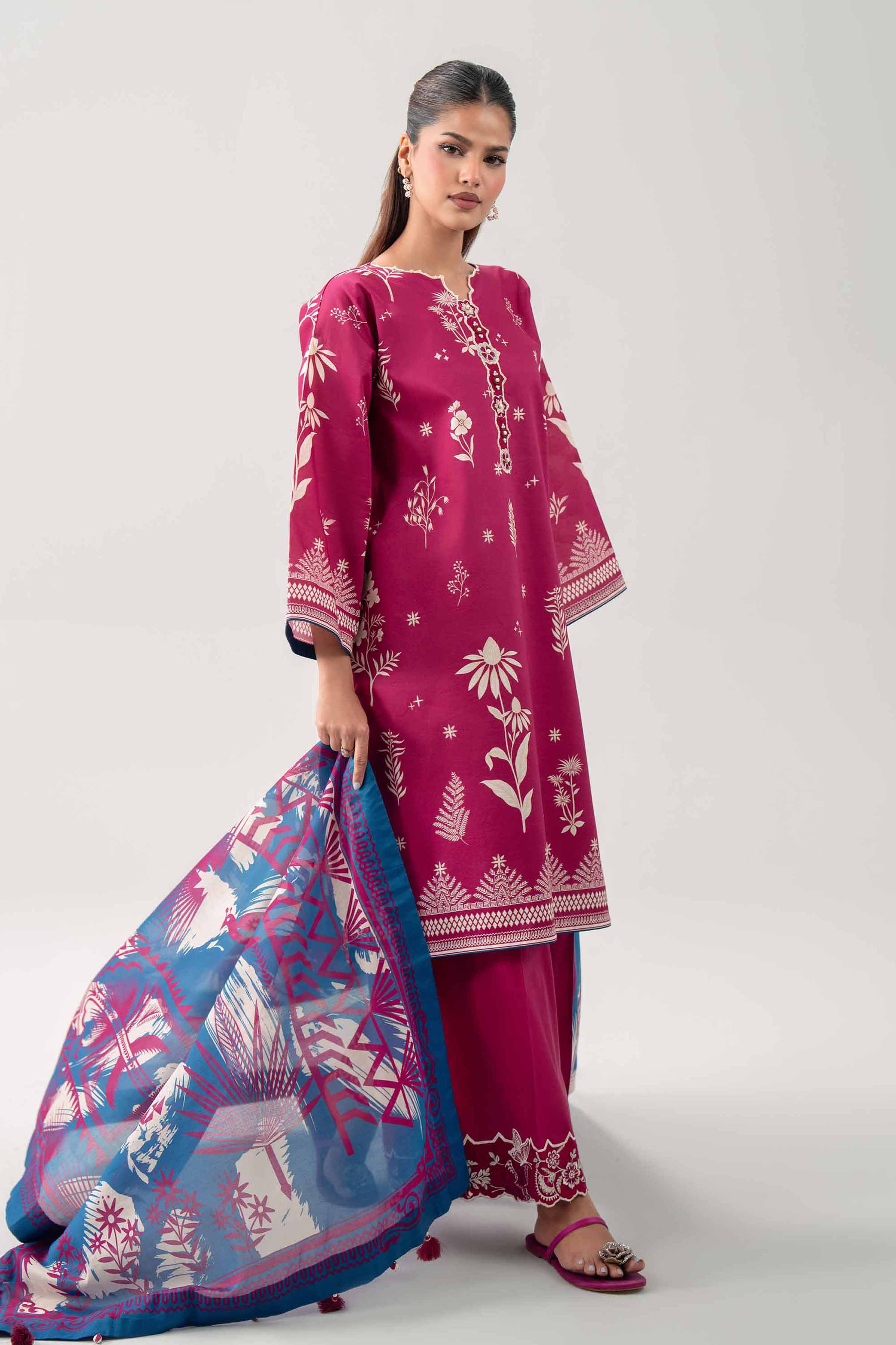 Original Nishat 3 Piece - Digital Printed Embroidered Suit - 42602095 | Buy Online in Pakistan