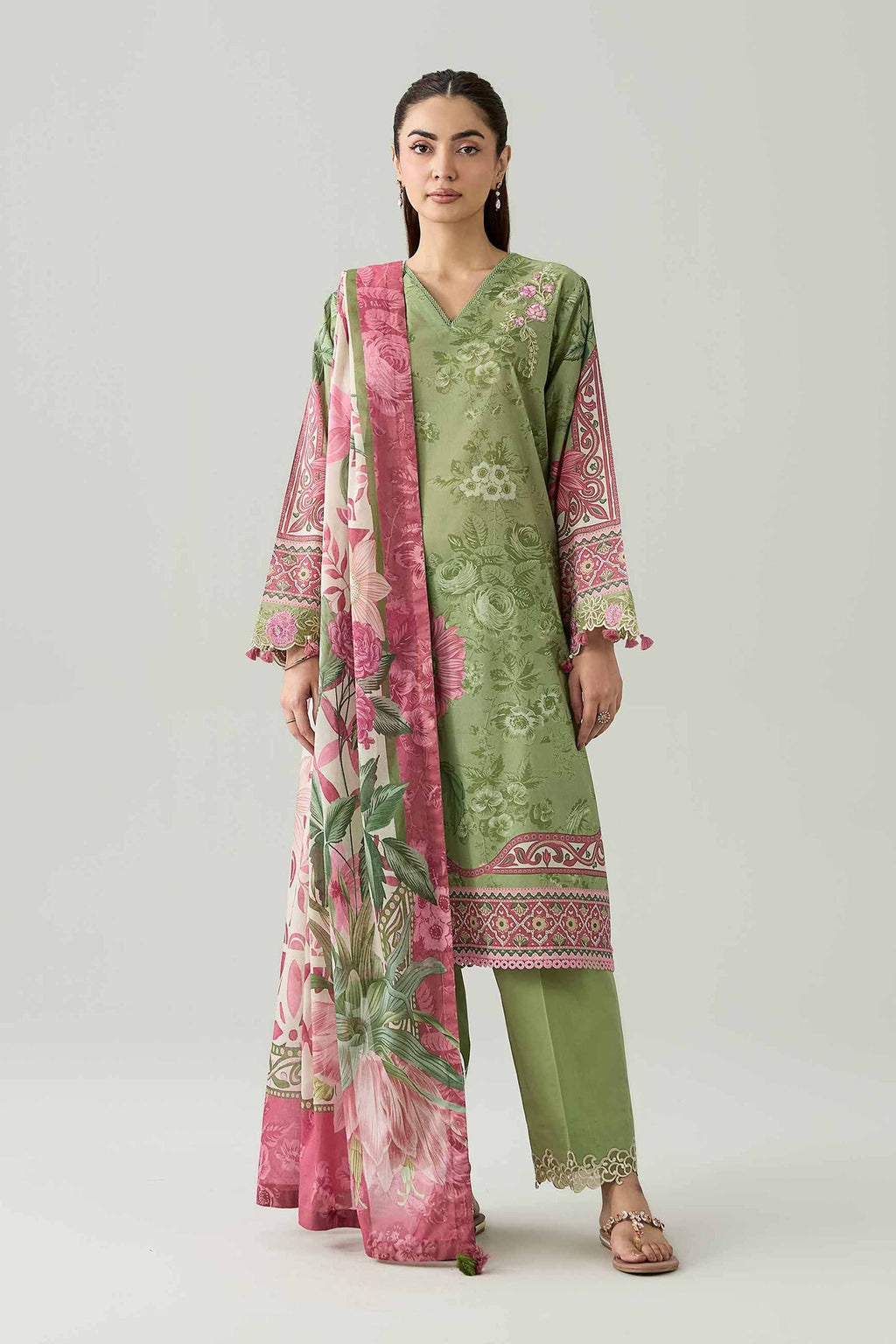Original Nishat 3 Piece - Digital Printed Embroidered Suit - 42602096 | Buy Online in Pakistan