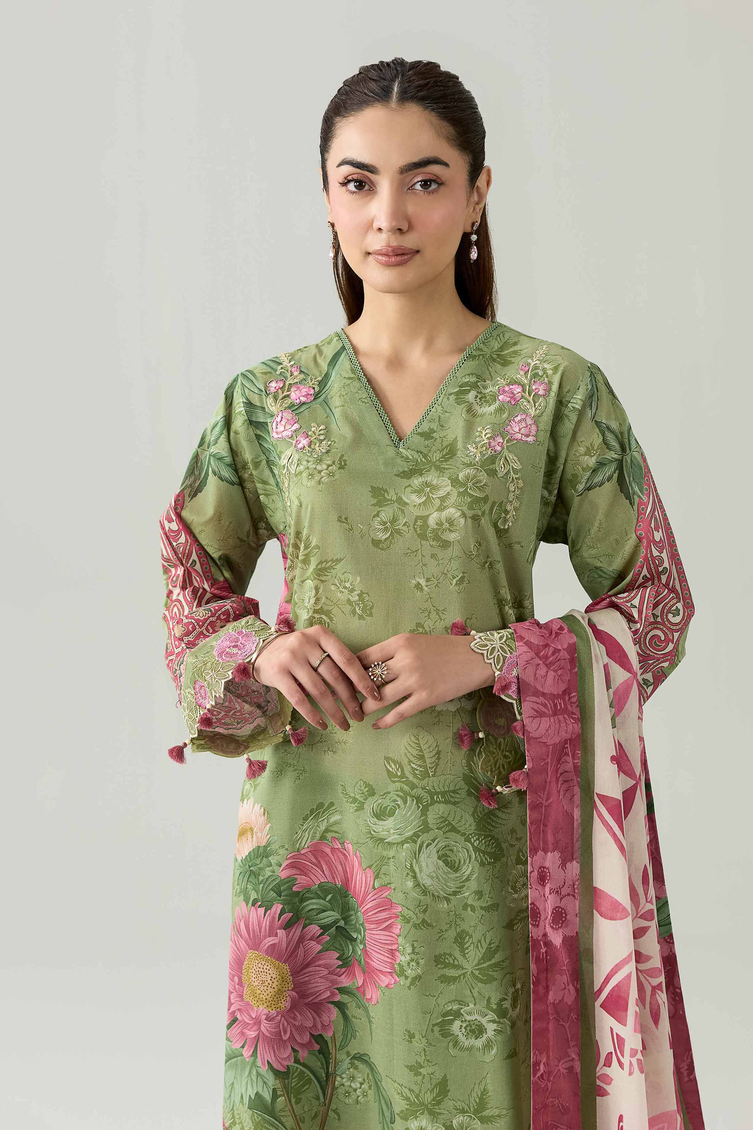 Original Nishat 3 Piece - Digital Printed Embroidered Suit - 42602096 | Buy Online in Pakistan