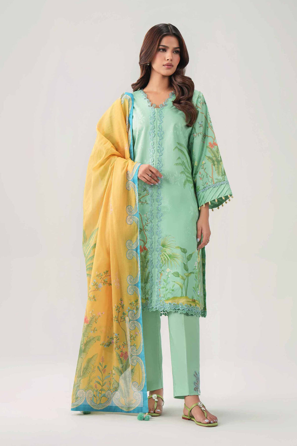 Original Nishat 3 Piece - Digital Printed Embroidered Suit - 42602098 | Buy Online in Pakistan
