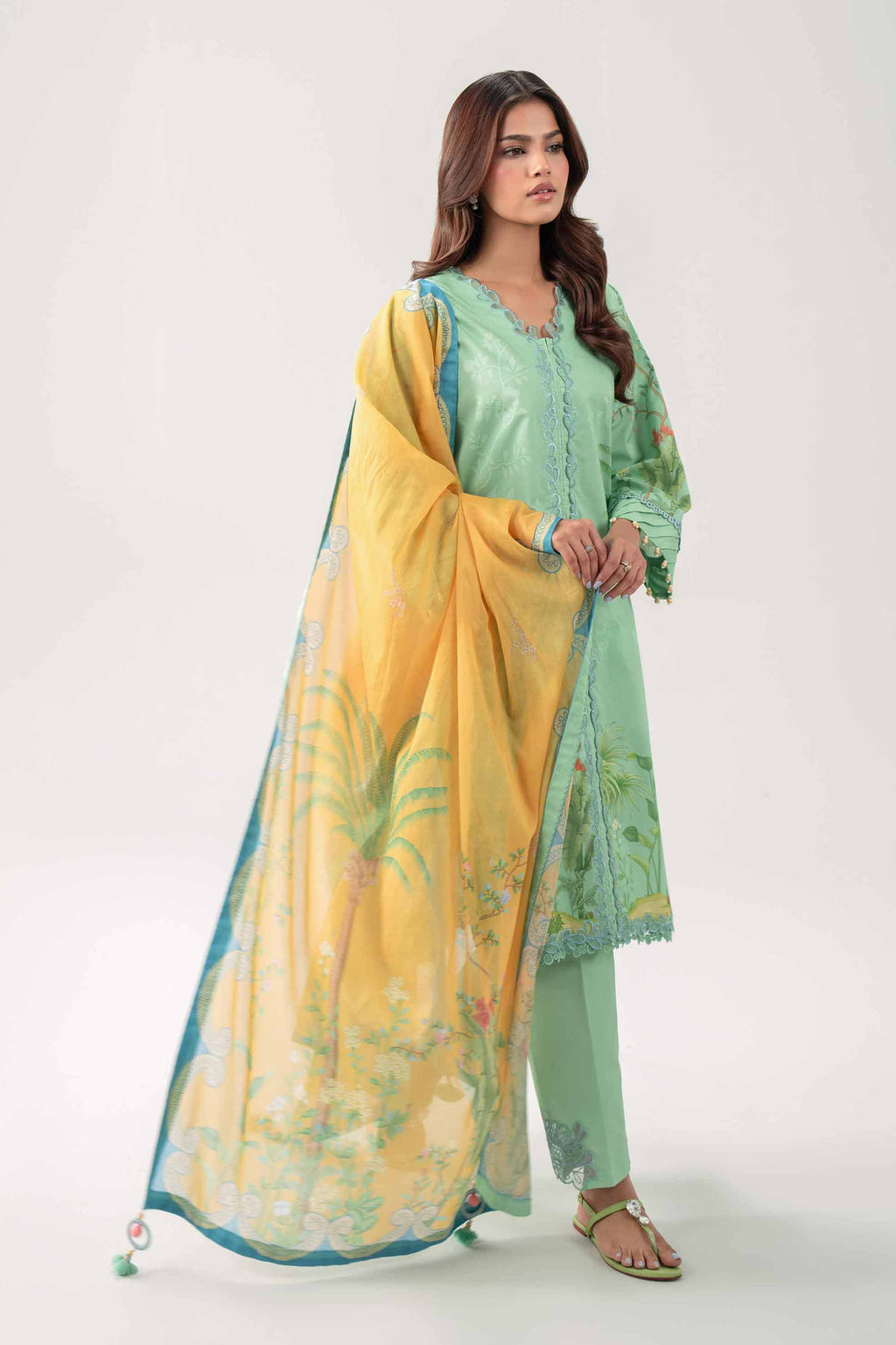 Original Nishat 3 Piece - Digital Printed Embroidered Suit - 42602098 | Buy Online in Pakistan