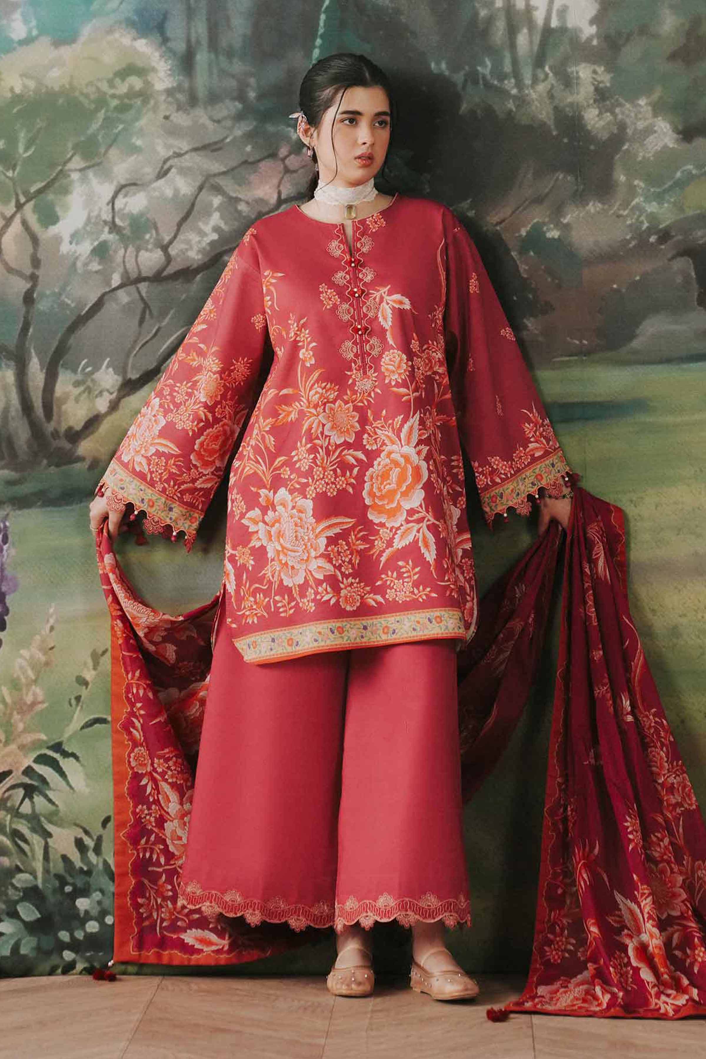 Original Nishat 3 Piece - Digital Printed Embroidered Suit - 42602099 | Buy Online in Pakistan