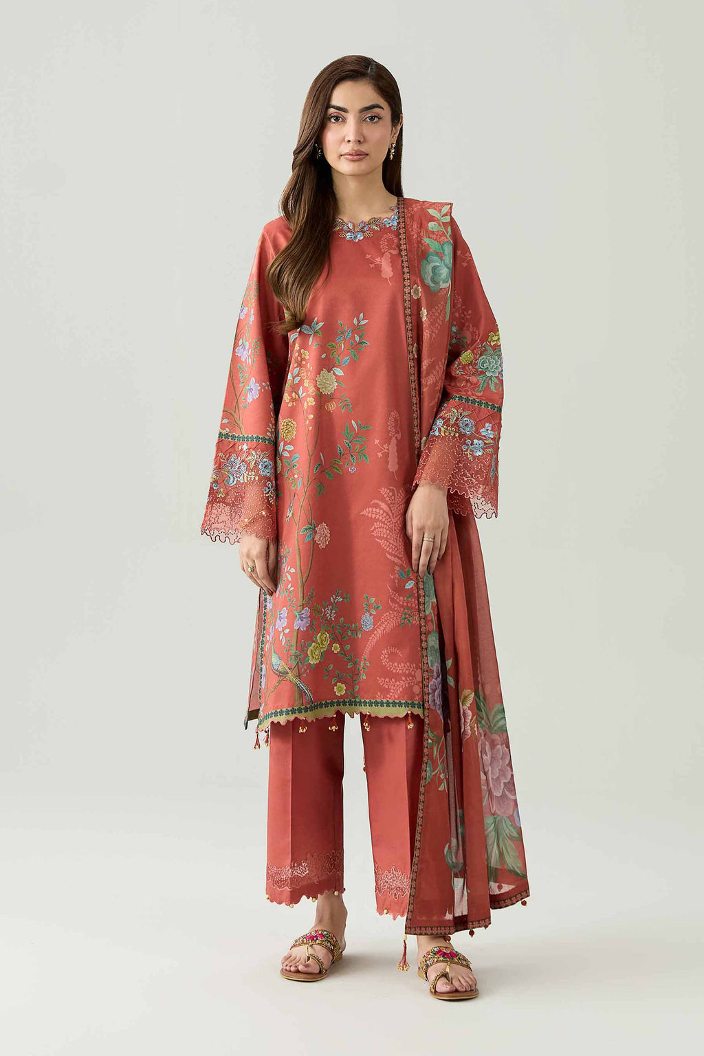 Original Nishat 3 Piece - Digital Printed Embroidered Suit - 42602100 | Buy Online in Pakistan