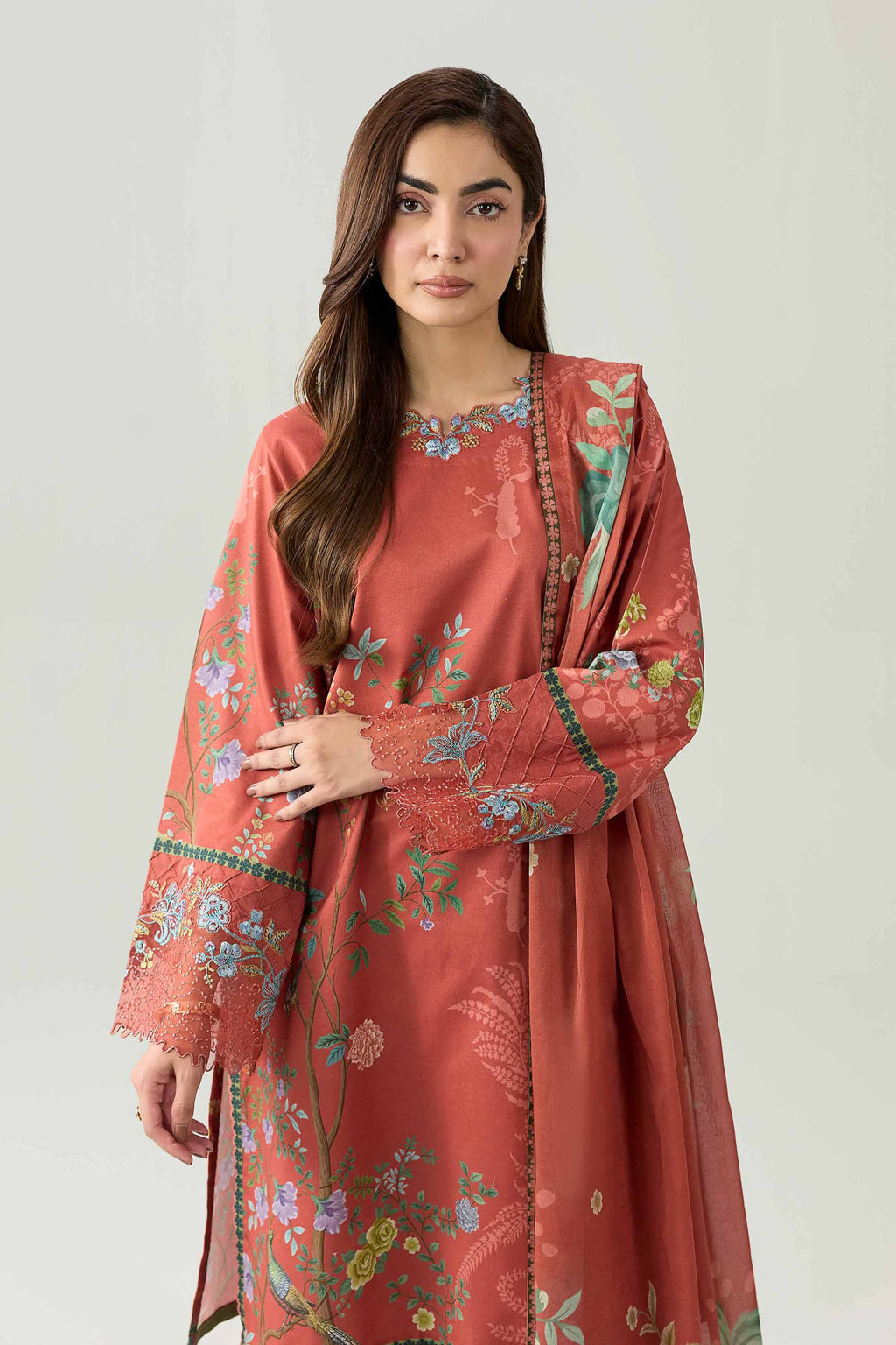 Original Nishat 3 Piece - Digital Printed Embroidered Suit - 42602100 | Buy Online in Pakistan