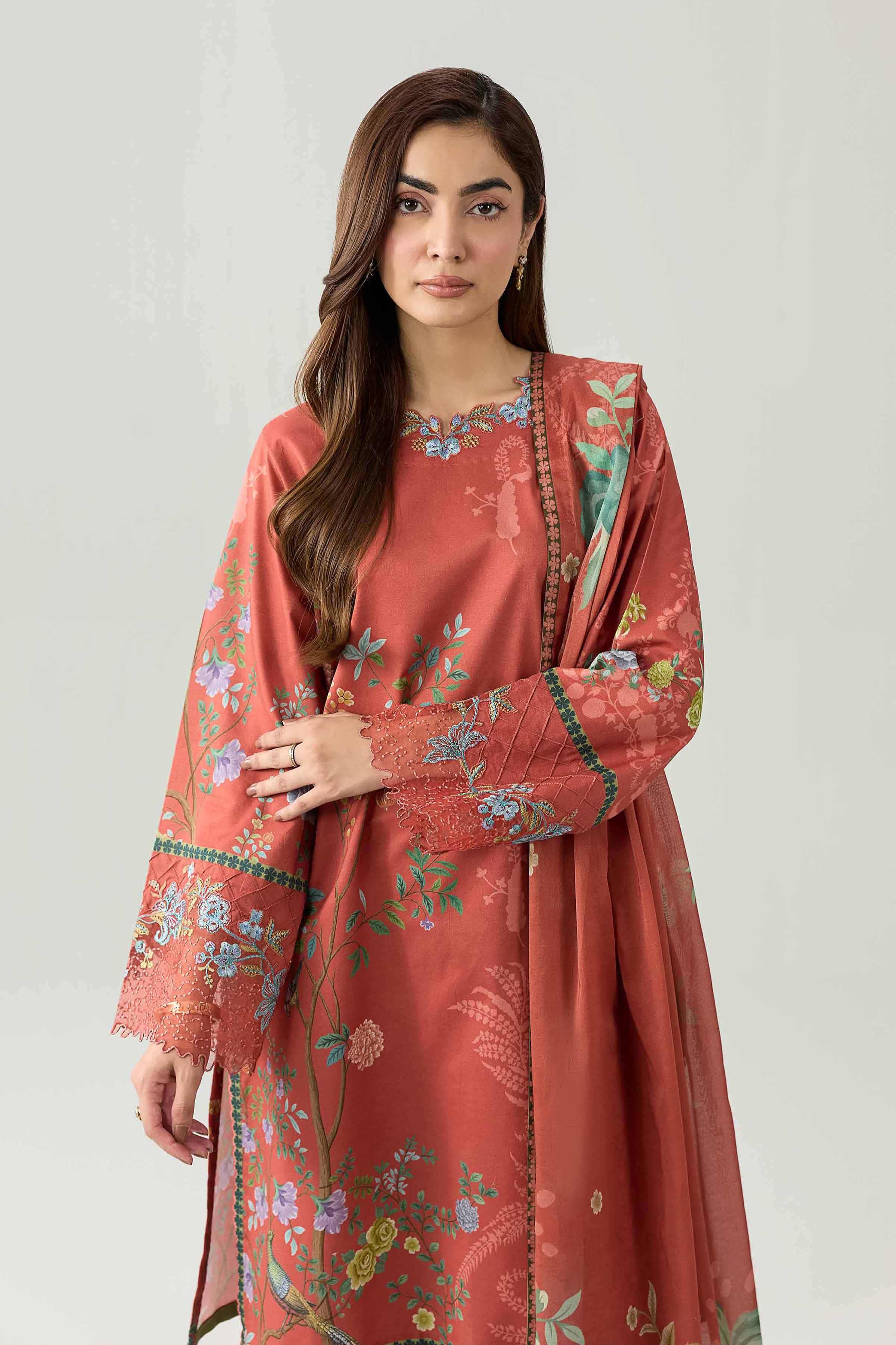 Original Nishat 3 Piece - Digital Printed Embroidered Suit - 42602100 | Buy Online in Pakistan