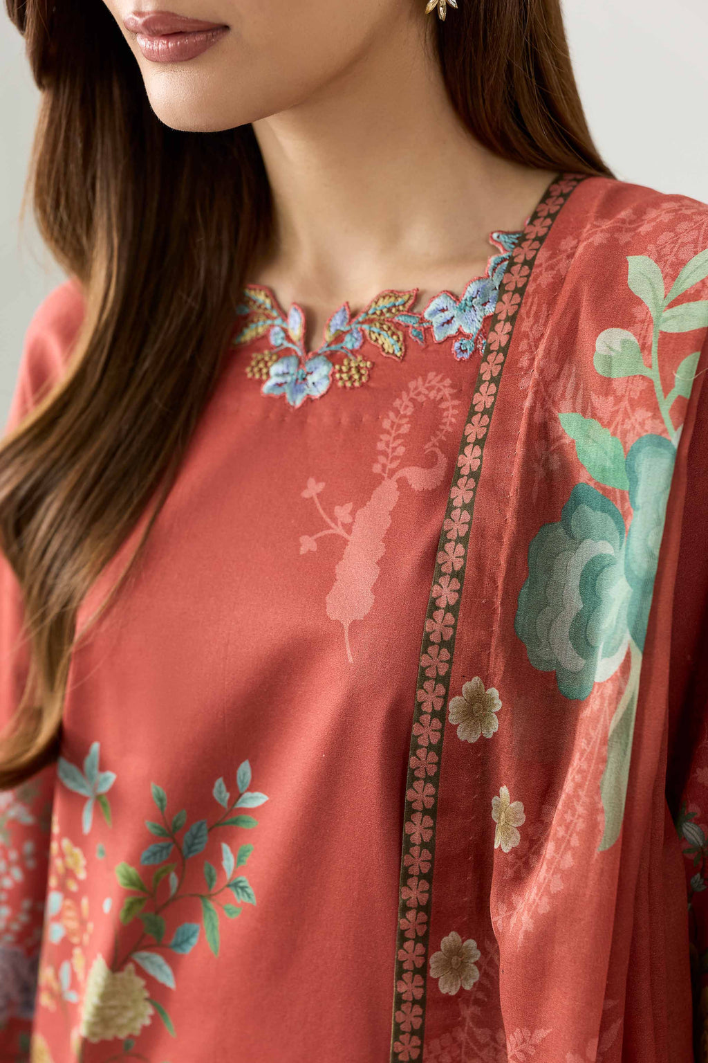 Original Nishat 3 Piece - Digital Printed Embroidered Suit - 42602100 | Buy Online in Pakistan