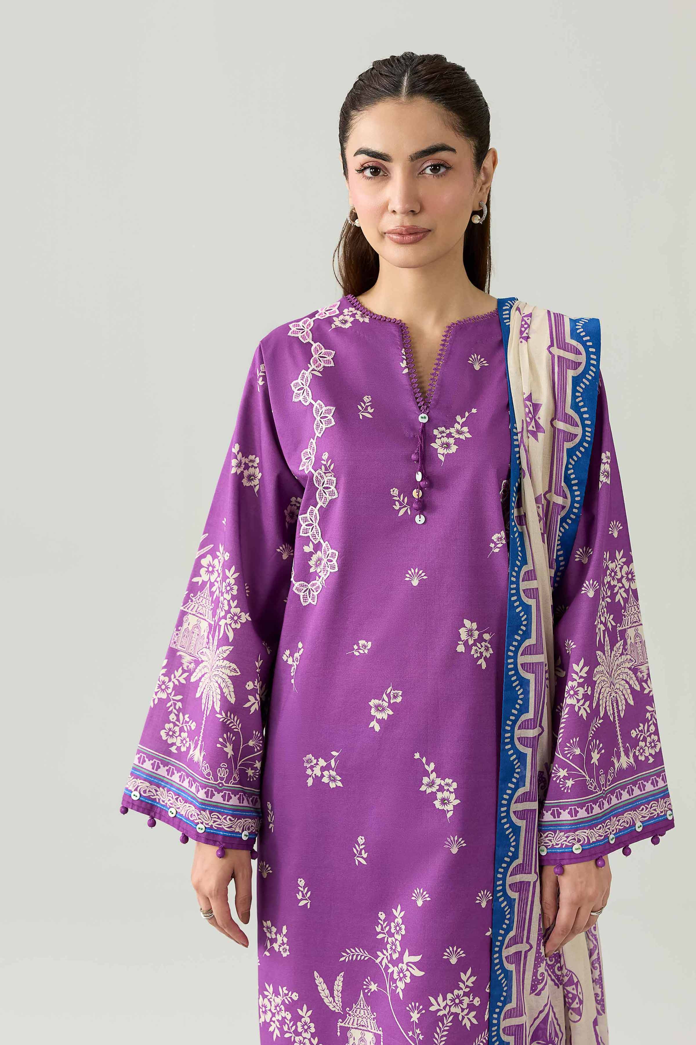 Original Nishat 3 Piece - Digital Printed Embroidered Suit - 42602101 | Buy Online in Pakistan