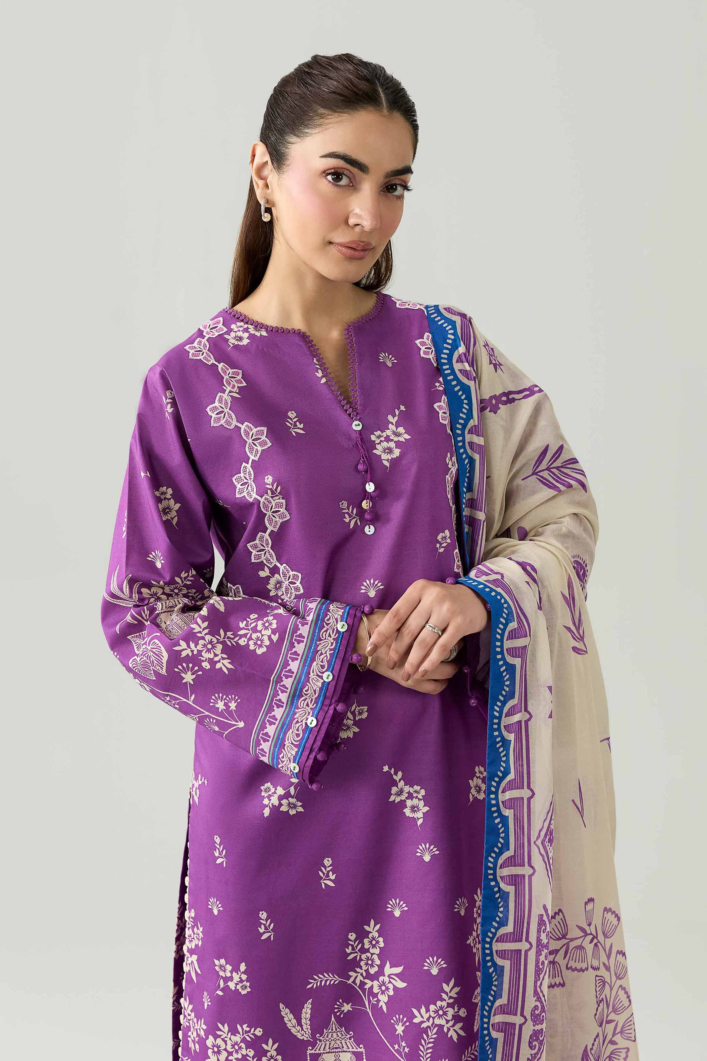 Original Nishat 3 Piece - Digital Printed Embroidered Suit - 42602101 | Buy Online in Pakistan