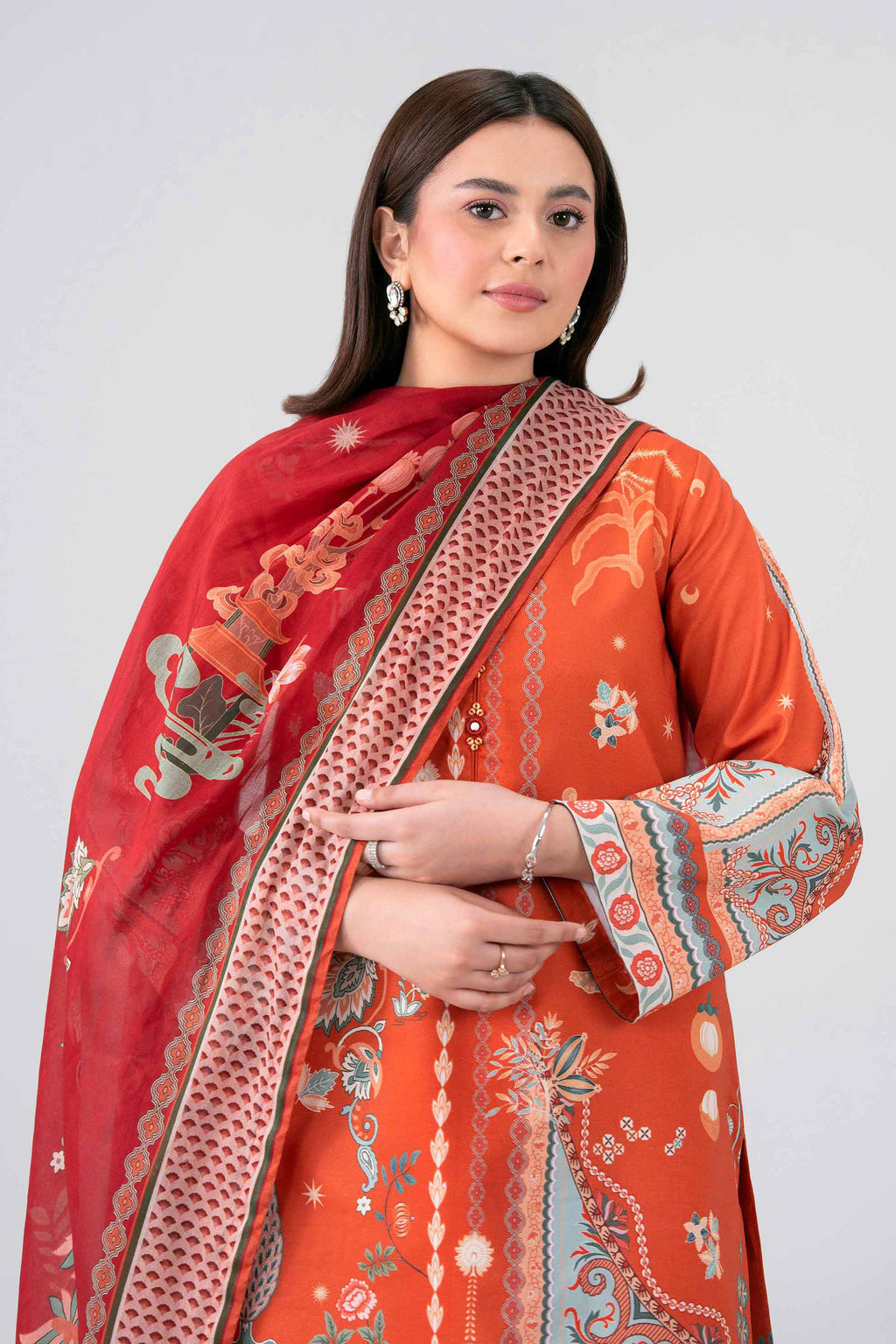 Original Nishat 3 Piece - Digital Printed Suit - 42602105 | Buy Online in Pakistan