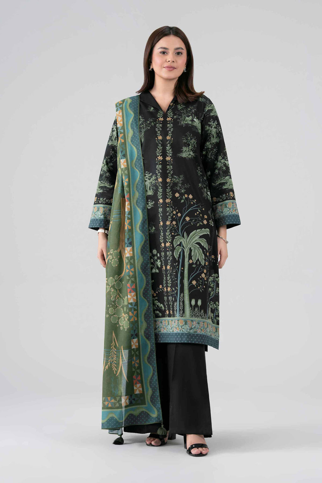 Original Nishat 3 Piece - Digital Printed Suit - 42602106 | Buy Online in Pakistan